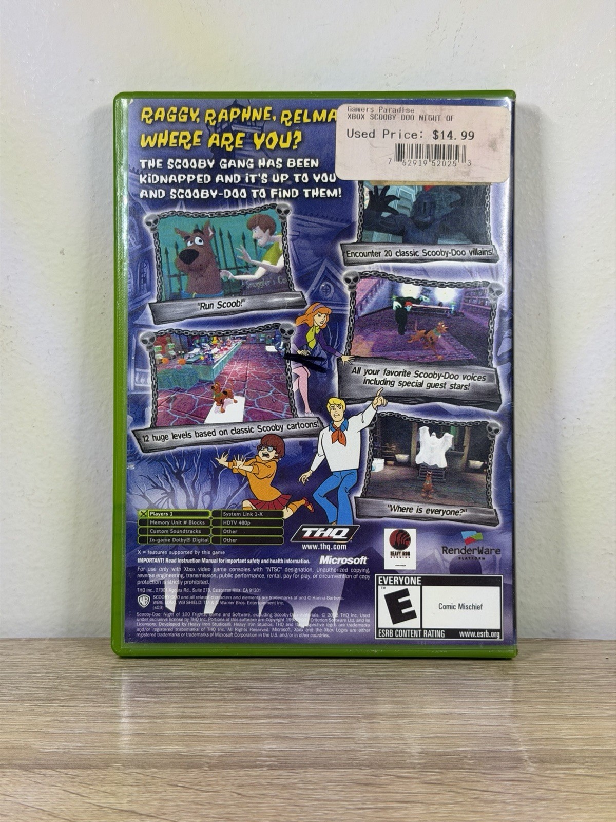 Scooby Doo Night of 100 Frights (Microsoft Xbox, 2003) No Manual | Tested