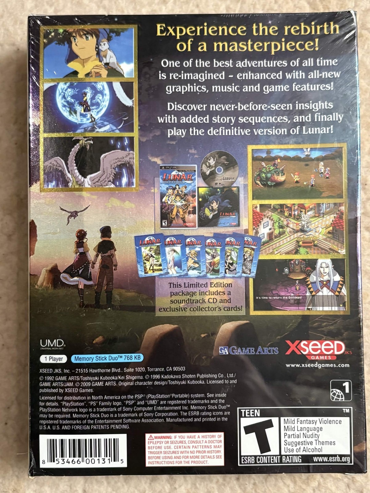 Lunar: Silver Star Harmony Premium Edition PlayStation PSP [SEALED]