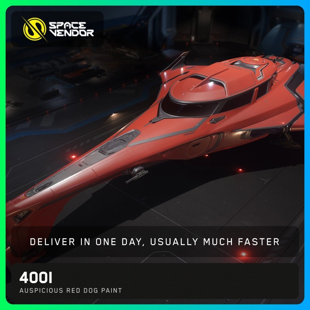 Star Citizen – 400i – Auspicious Red Dog Paint – Space Vendor
