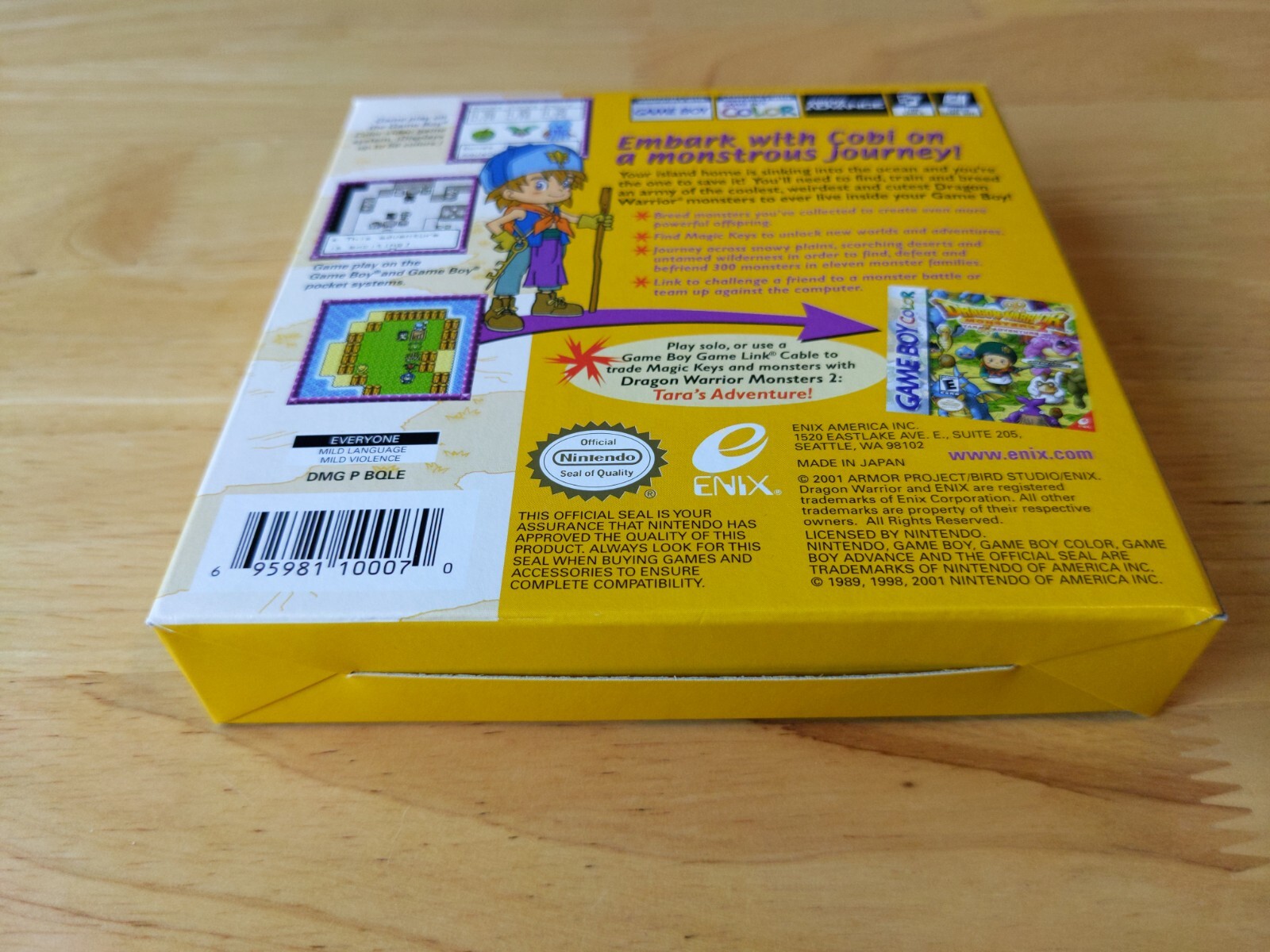 Dragon Warrior Monsters 2 Cobi’s Journey – Game Boy Color – Game and Box only
