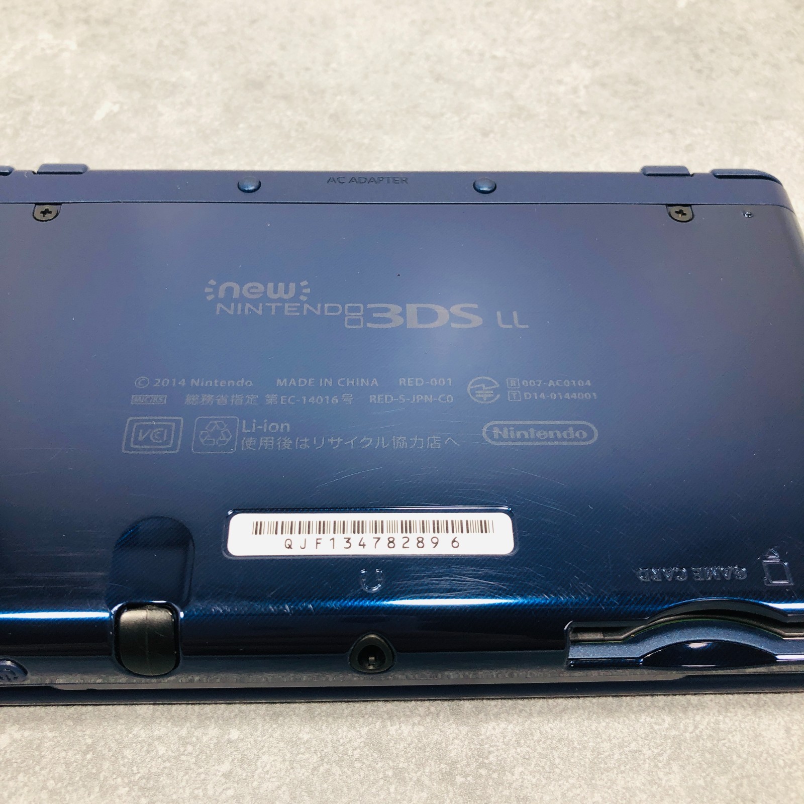 [EX+5] New Nintendo 3DS LL XL Metallic Blue Japan Tested NTSC-J 26-06-108
