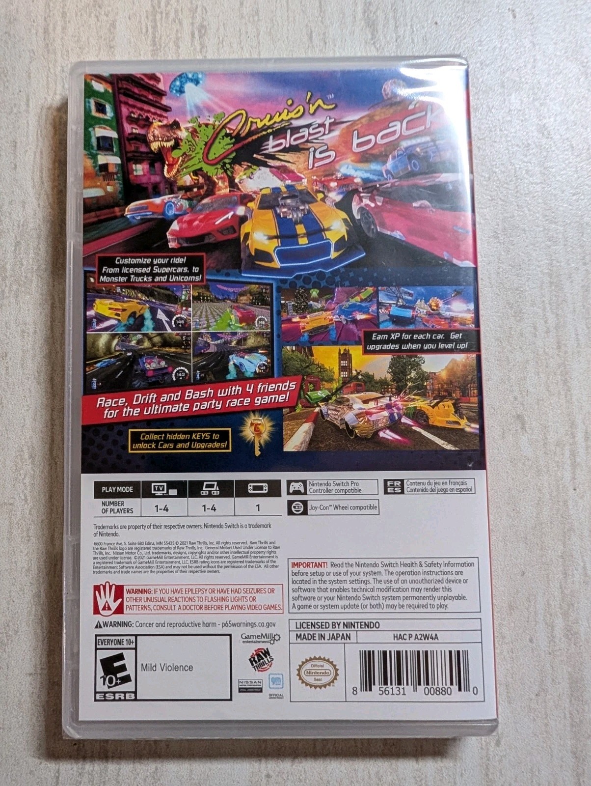 Cruis’n Blast SEALED Nintendo Switch Out Of Print Crusin