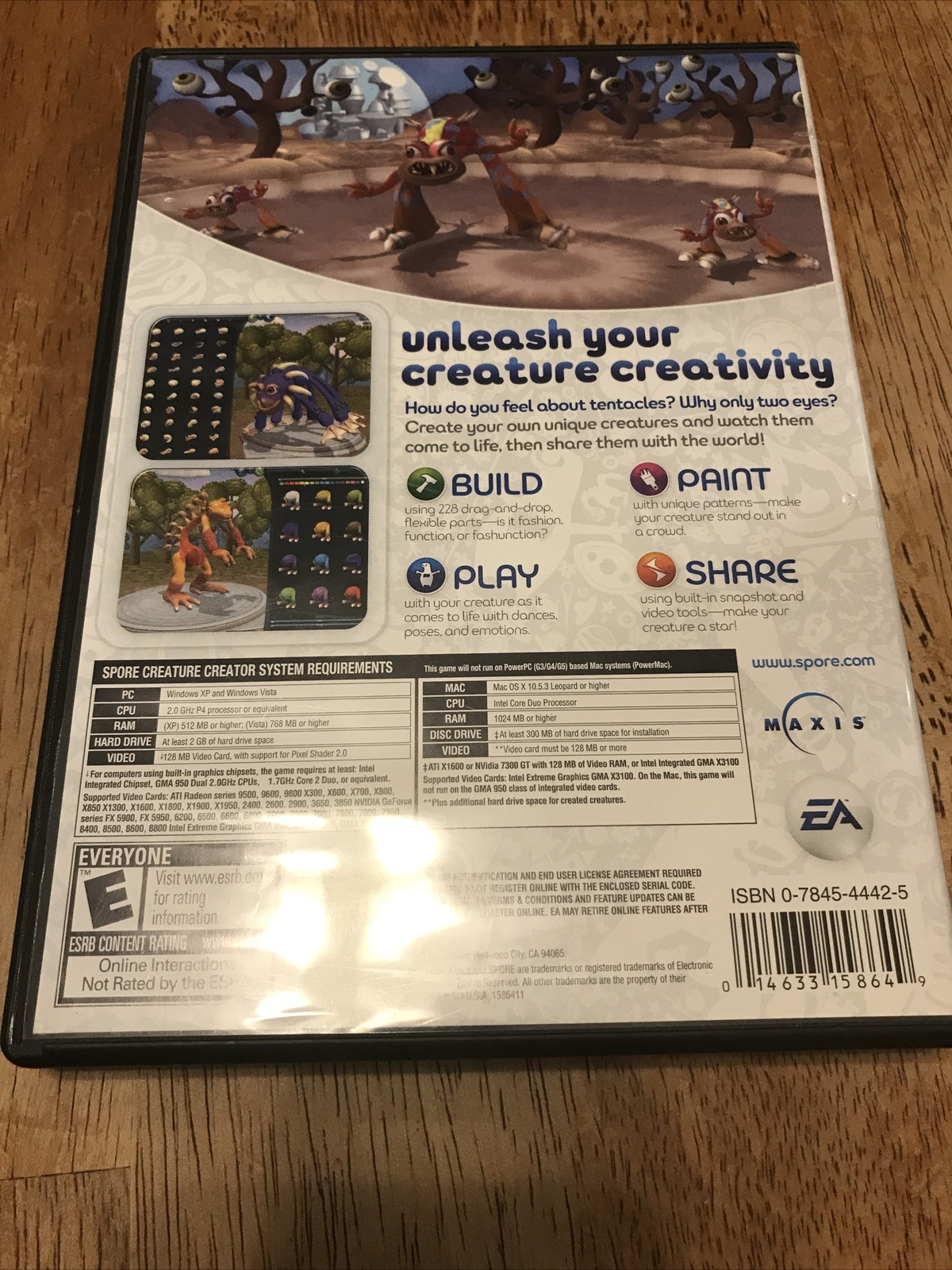 Spore Creature Creator (Windows / Mac, 2008), PC, Computer Game.