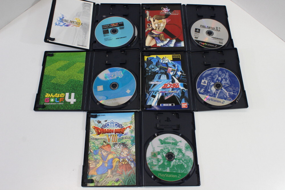 Lot 10 Popular Games Ryu ga Gotoku 2 Yakuza Final Fantasy Z Gundam PS2 Japan