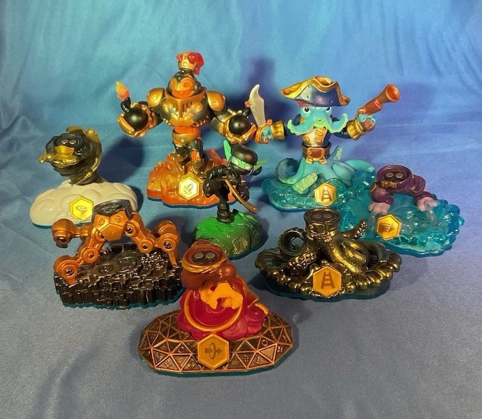 Skylanders Swap Force Lot Wash Buckler Blast Zone Stealth Elf 5 Bottoms
