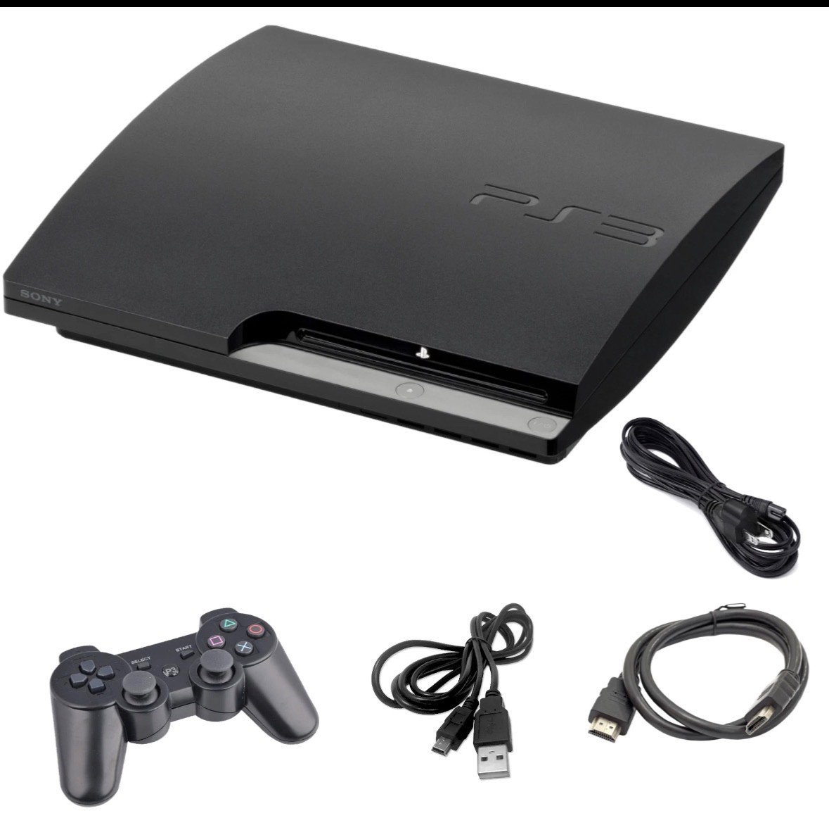 Sony PlayStation 3 Console PS3 Slim + 120GB 160GB 320GB 500GB + USA