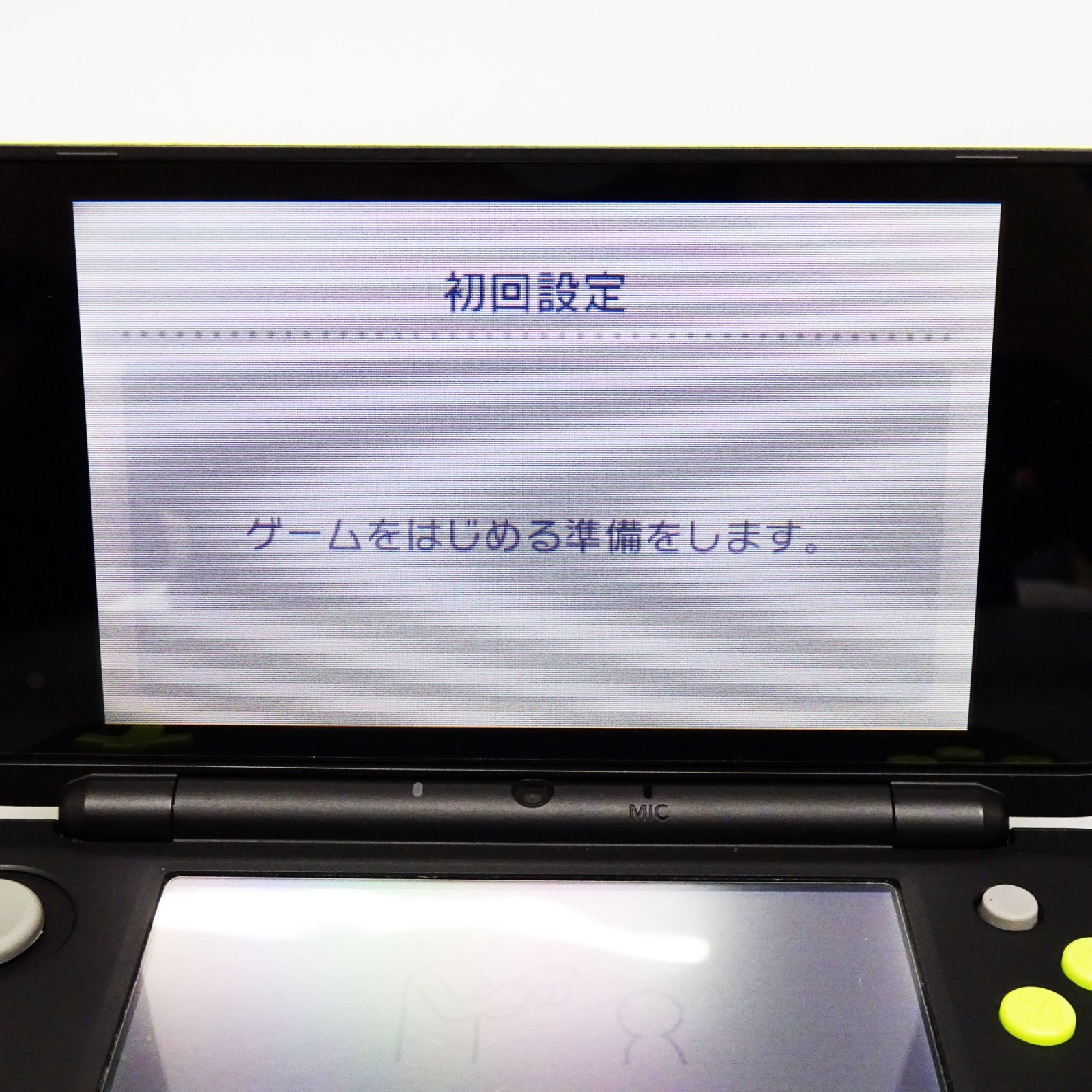 New Nintendo 2DS LL XL Black Lime Console Handheld System Japan Tested