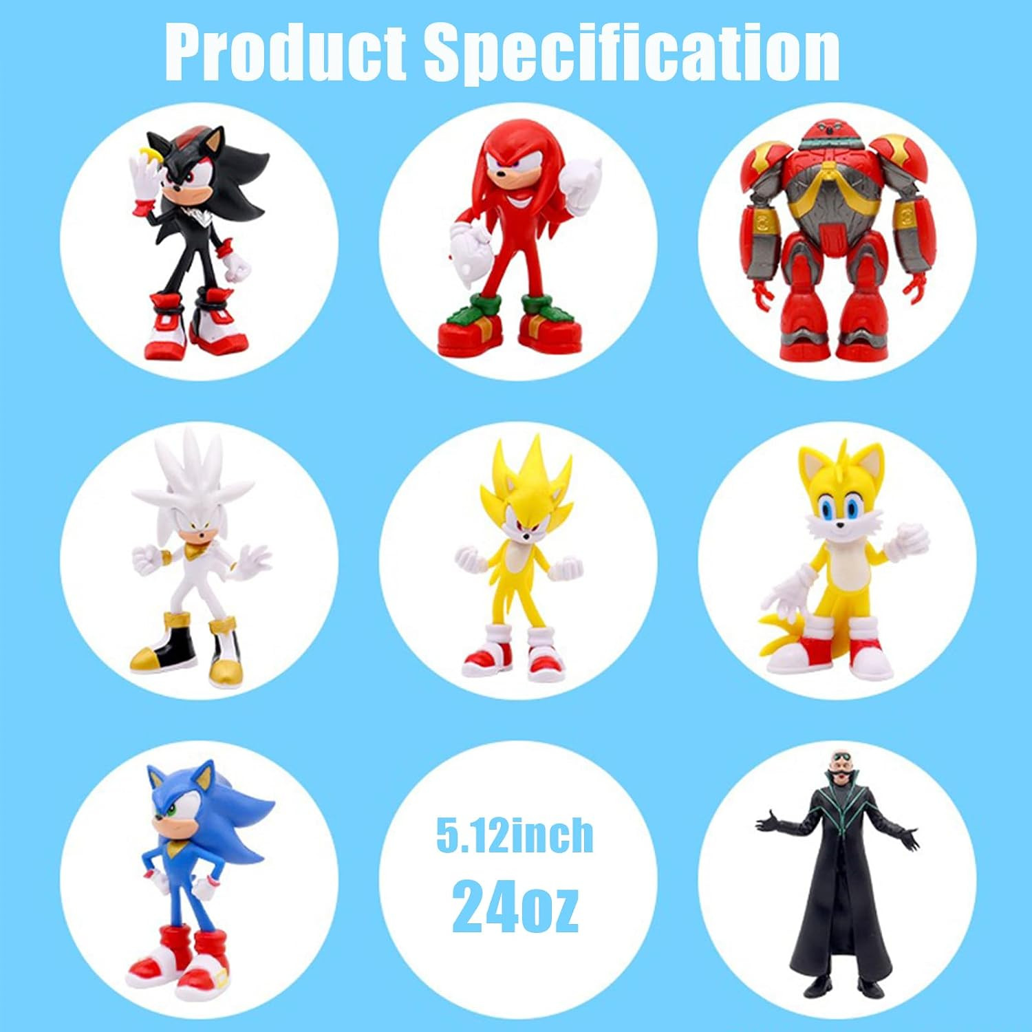 Hedgehog Action Figure, 6.5In Hedgehog Style Statue Handcrafted Collectible for