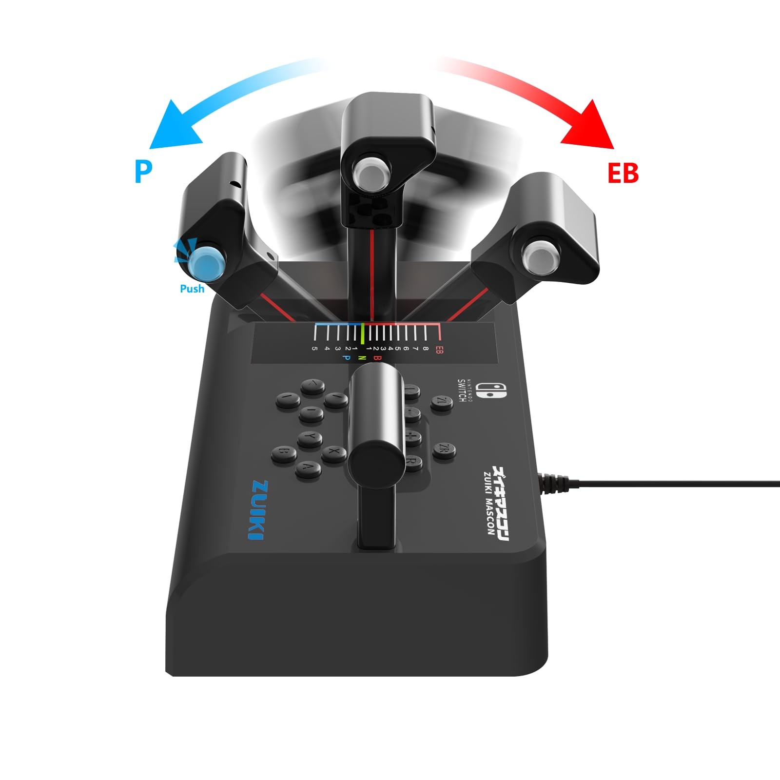 ZUIKI MASCON Train Controller Black USB Switch PC ( Steam ) Densha de GO Japan