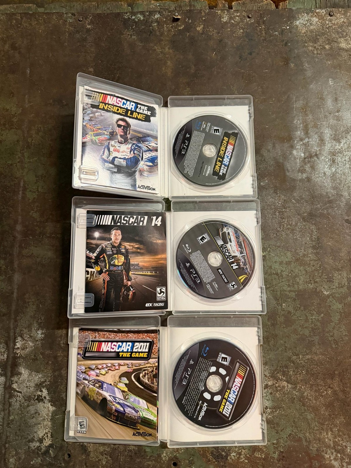 NASCAR 2011 14 Inside Line PS3 Racing Game Lot 3 Activision Deep Silver NTSC-U/C