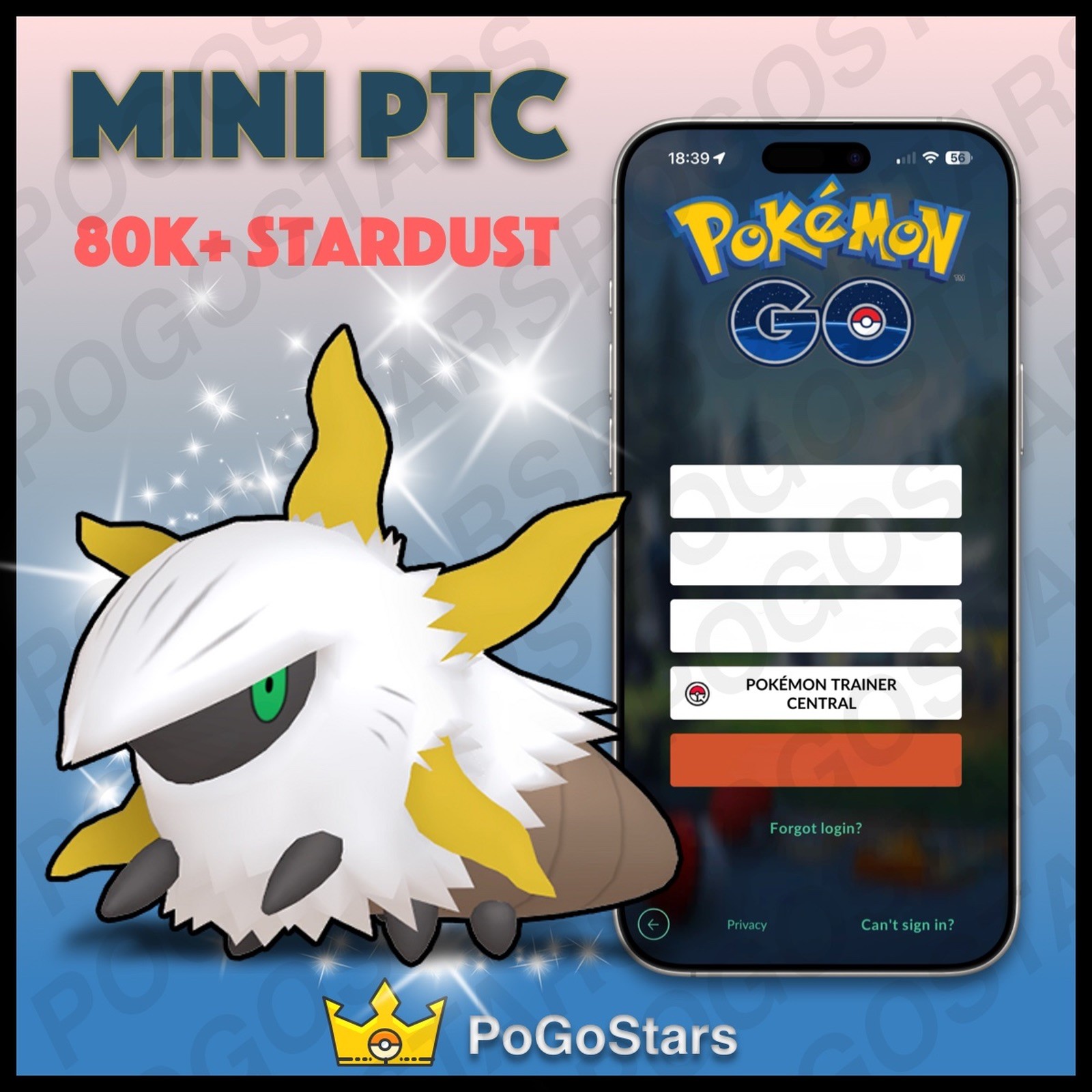 Pokémon PTC Go – Shiny Larvesta – 80K Stardust✨Read Description✨