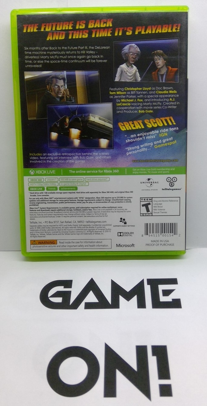Back to the Future The Game 30th Anniversary Edition (Xbox 360 2015) Tested