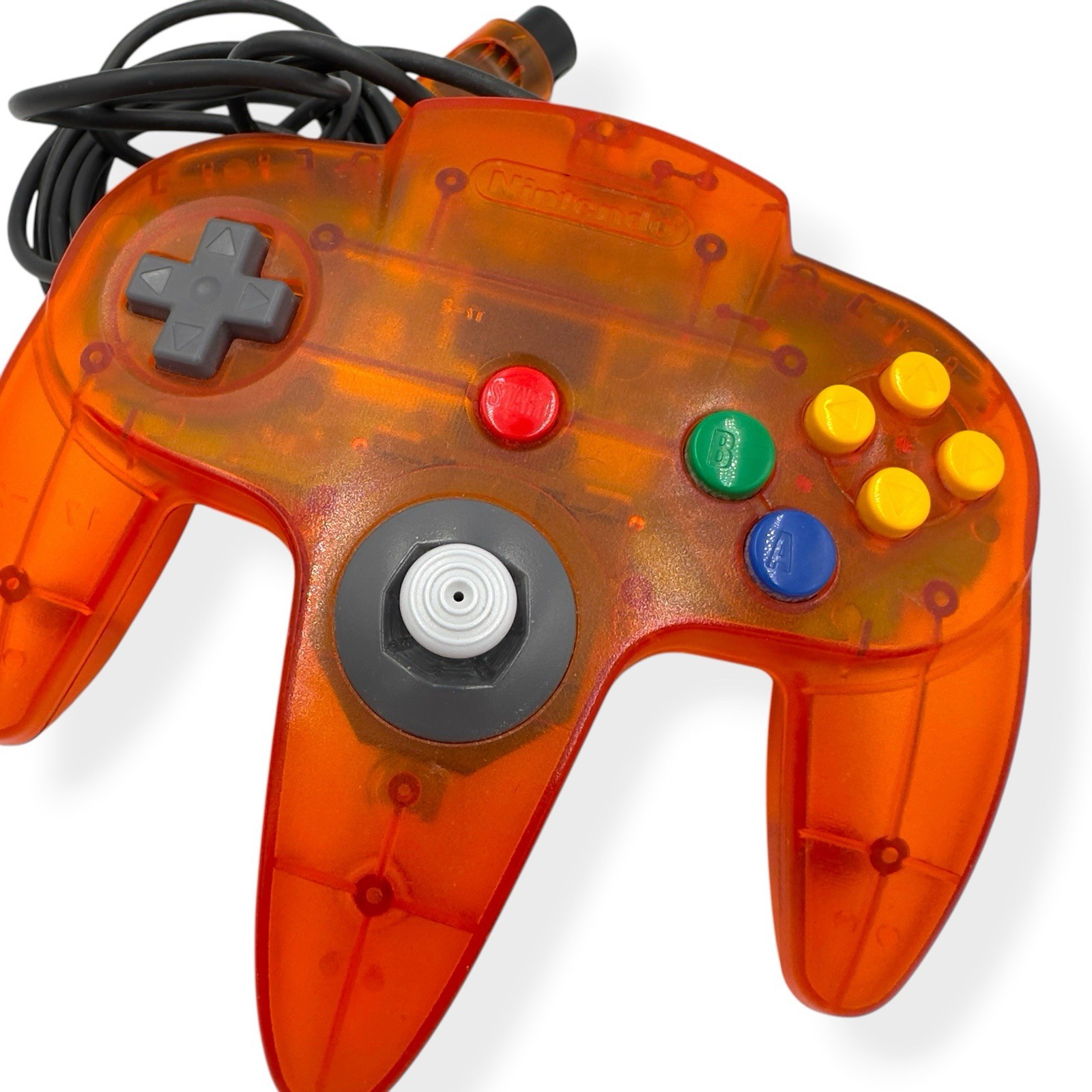 VTG Nintendo N64 Fire Orange Funtastic OEM Controller (Tested & Working) 1990s