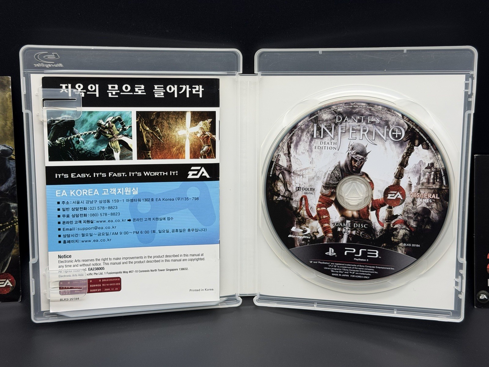 RARE Dante’s Inferno Death Edition PS3 Korean Version Complete Korea Super Rare
