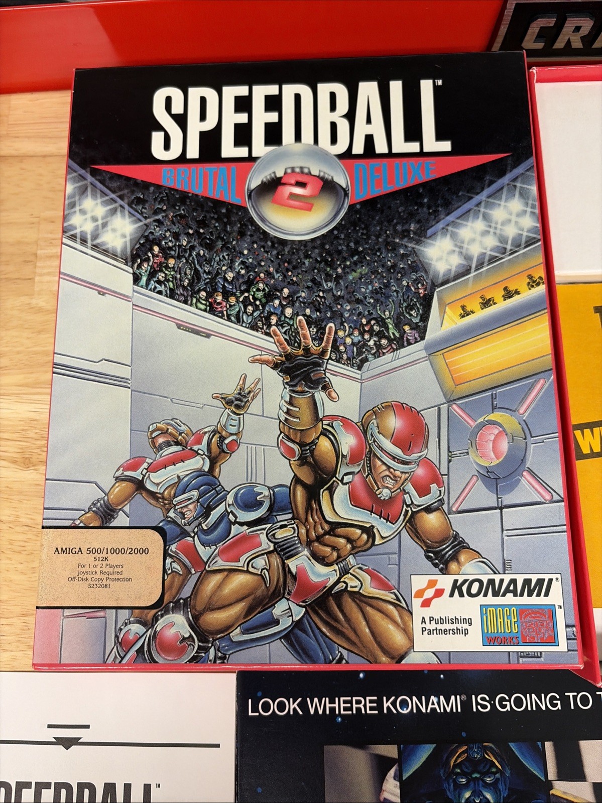 Speedball 2 Brutal Deluxe CIB 3.5″ Commodore Amiga 500 1000 2000 Computer Game