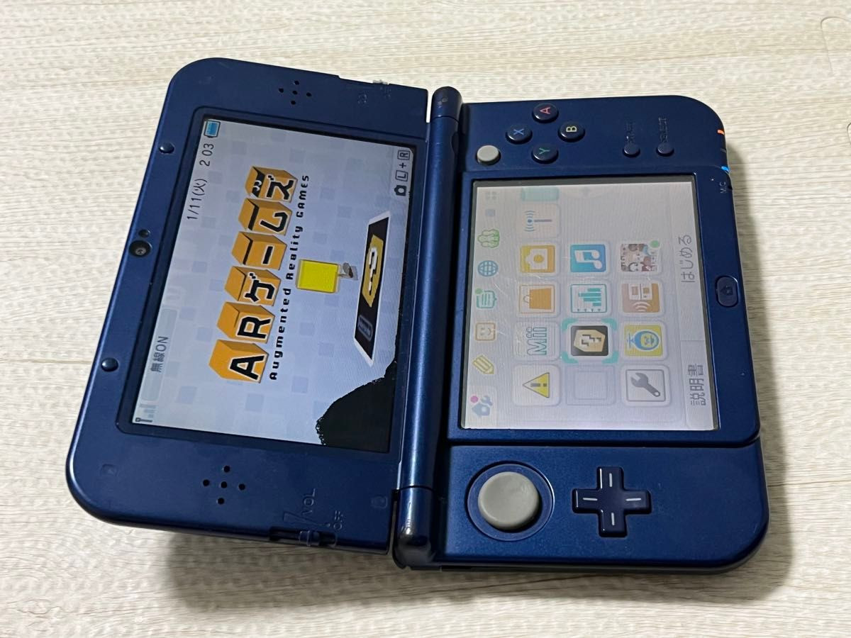 Nintendo New 3DS LL XL Console Metallic Blue Japan Region Locked Tested 0297