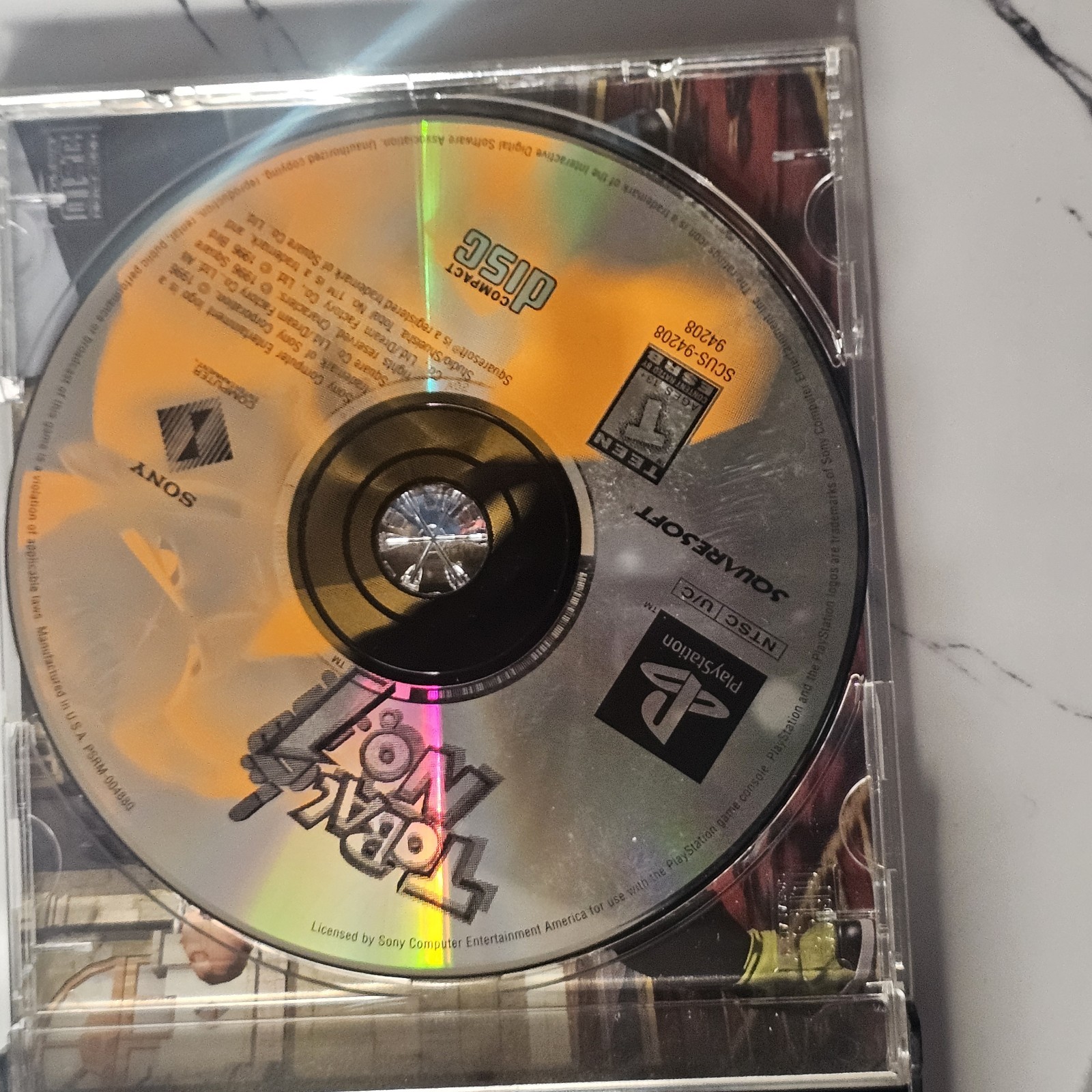 Tobal No. 1 PlayStation 1 PS1 1996 No Manual Or Bonus Disc