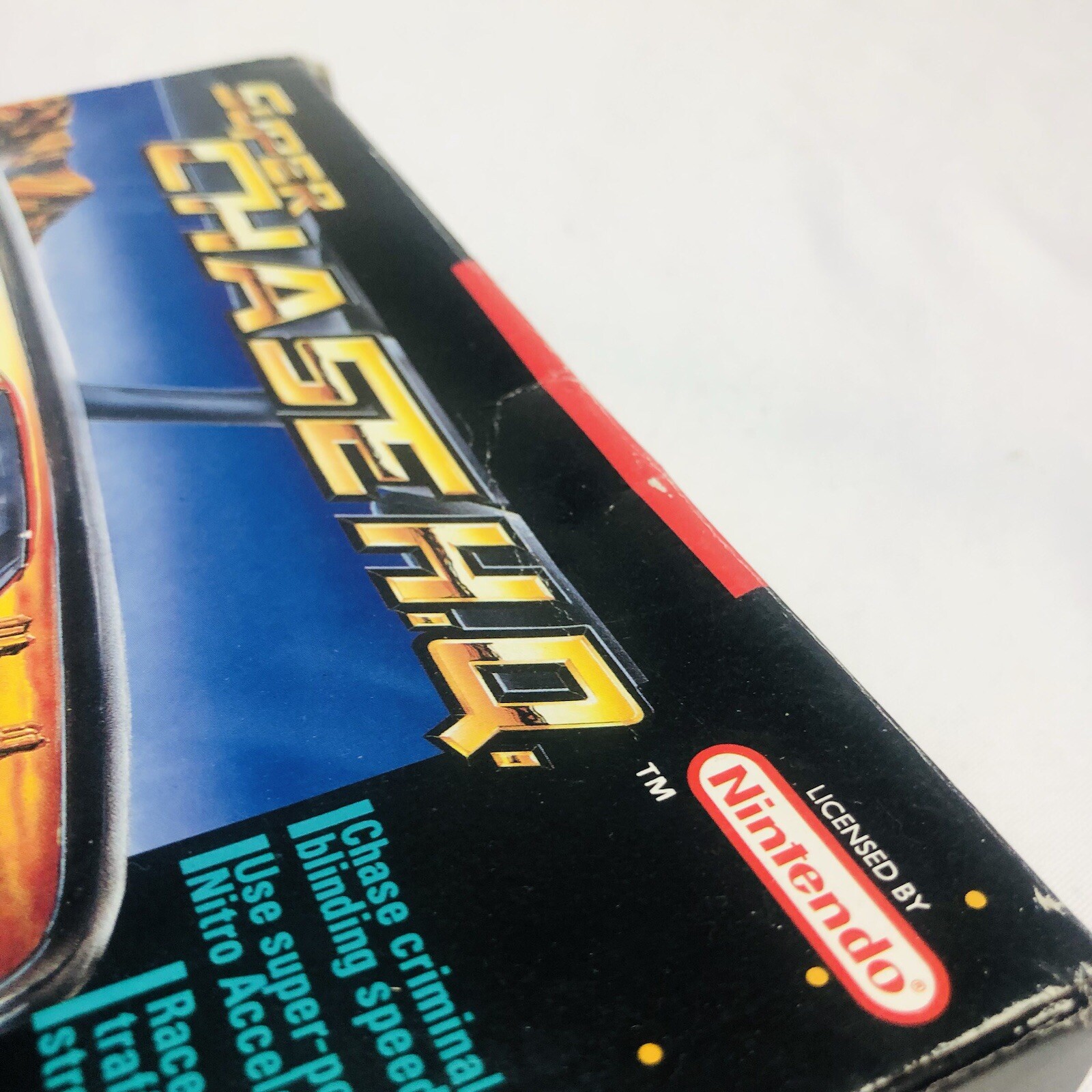 Super Chase HQ H.Q. Nintendo SNES Complete CIB Rare Cart Box + Manuals