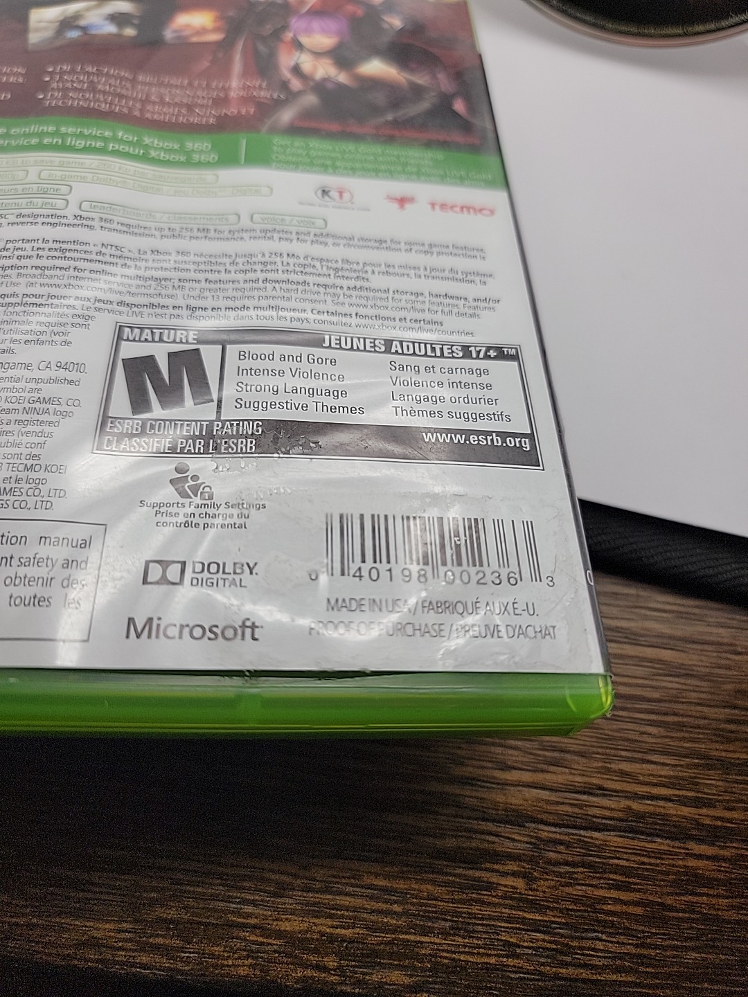 Ninja Gaiden 3: Razor’s Edge (Microsoft Xbox 360, 2013)