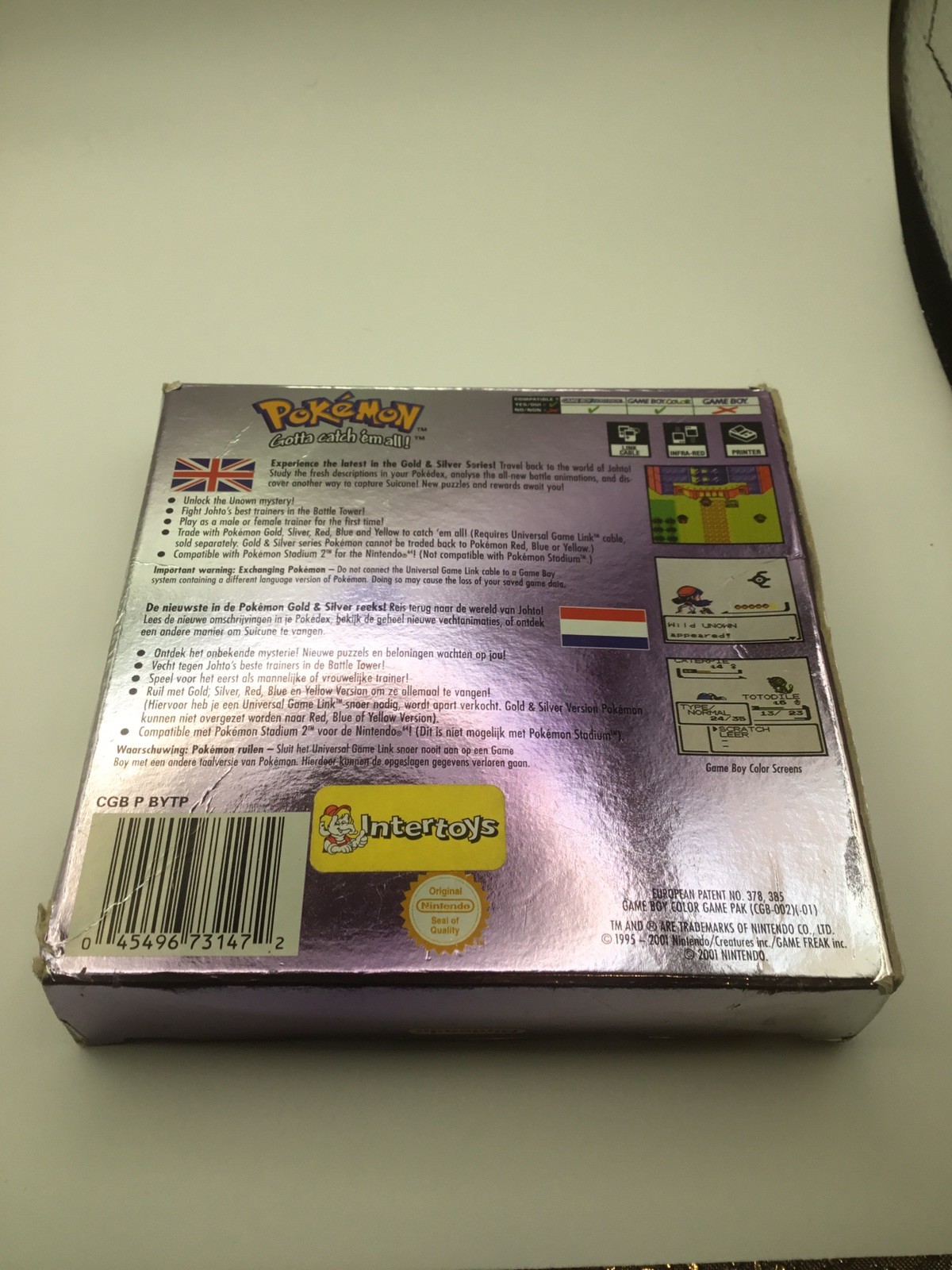 Pokemon Crystal Version, Complete in Box (CIB), Gameboy Color, New Battery, PAL
