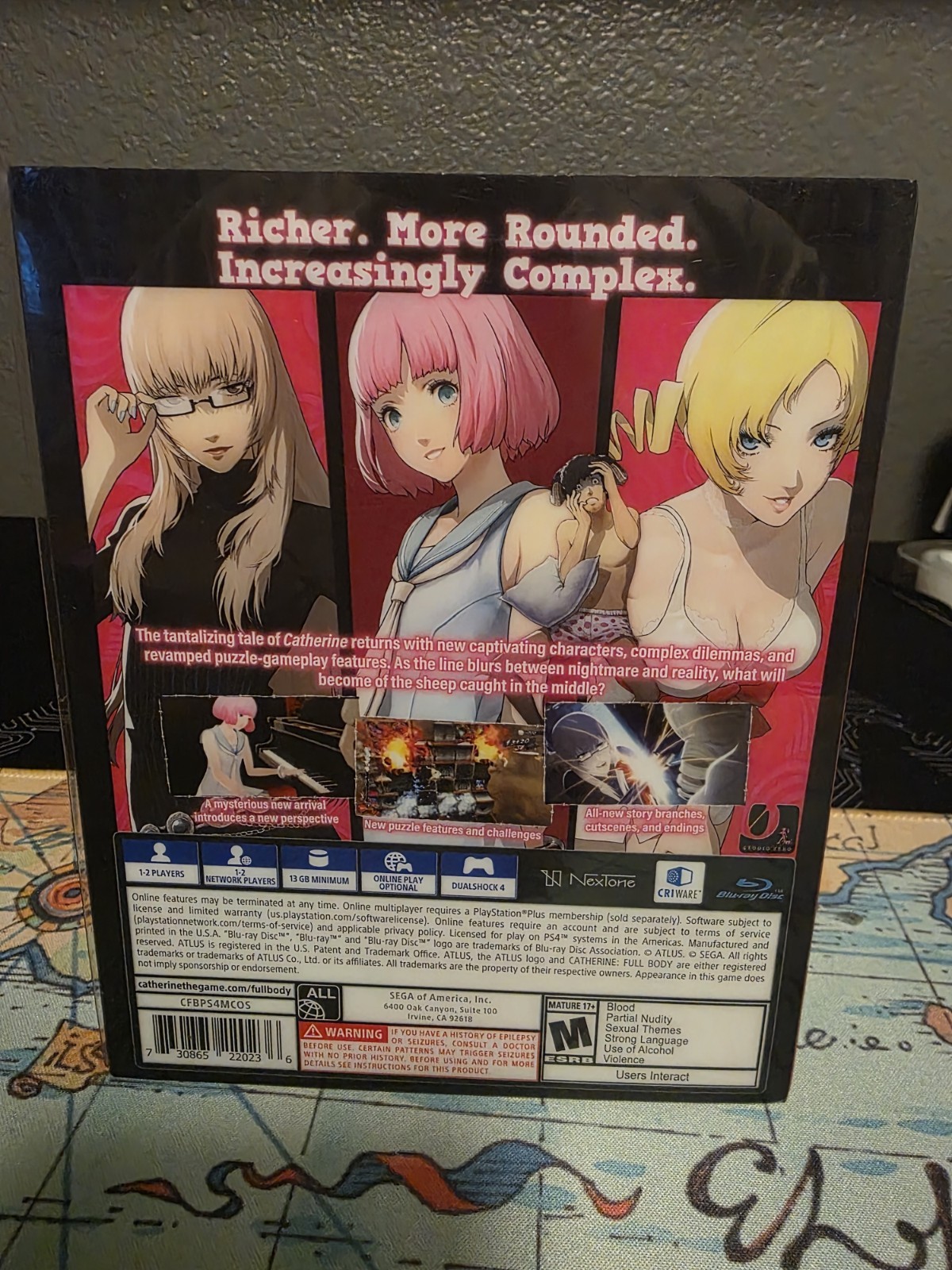 Catherine Full Body Heart’s Desire Steelbook ONLY (No Disc) Sega