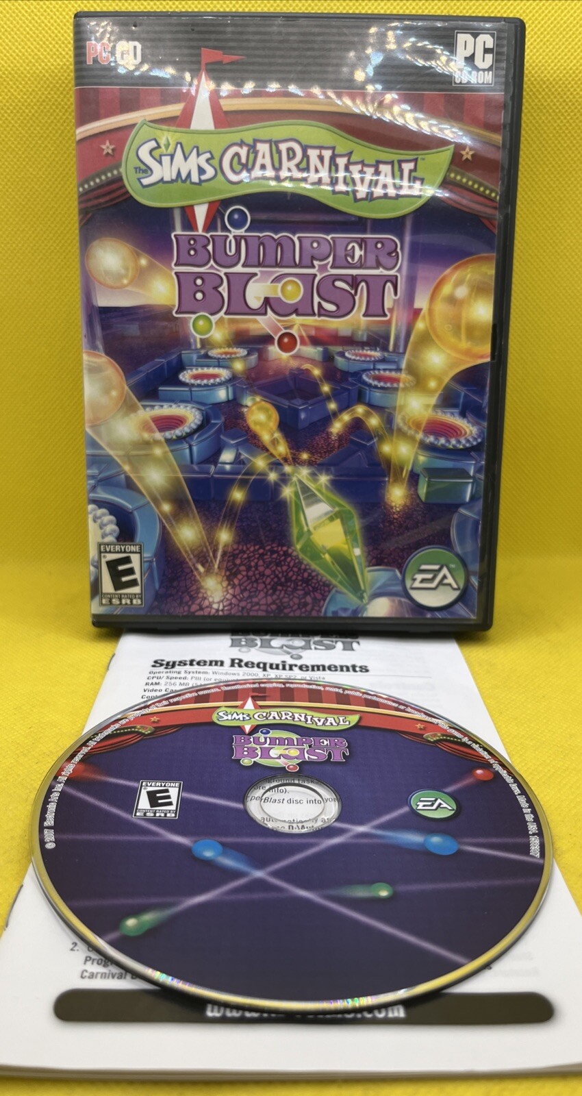 The Sims Carnival Bumper Blast (PC CD-ROM, 2007, EA w/ Manual, CD Key)