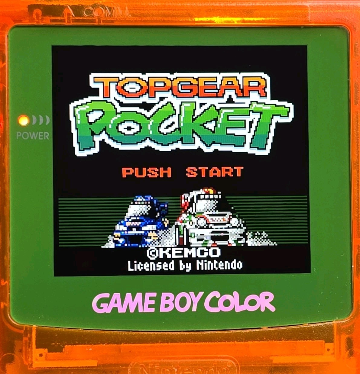 Top Gear Pocket Racing Nintendo Game Boy Color Rumble Works Battery Cover