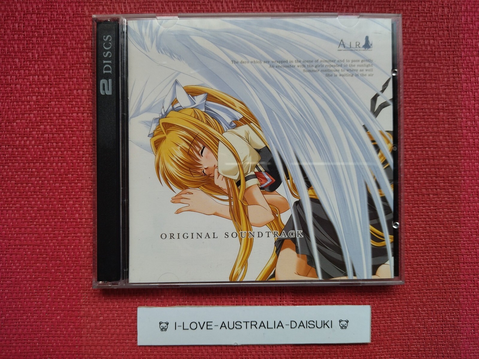 AIR Original Soundtrack OST CD Key Visual Arts Shinji Orito Anime Game Music