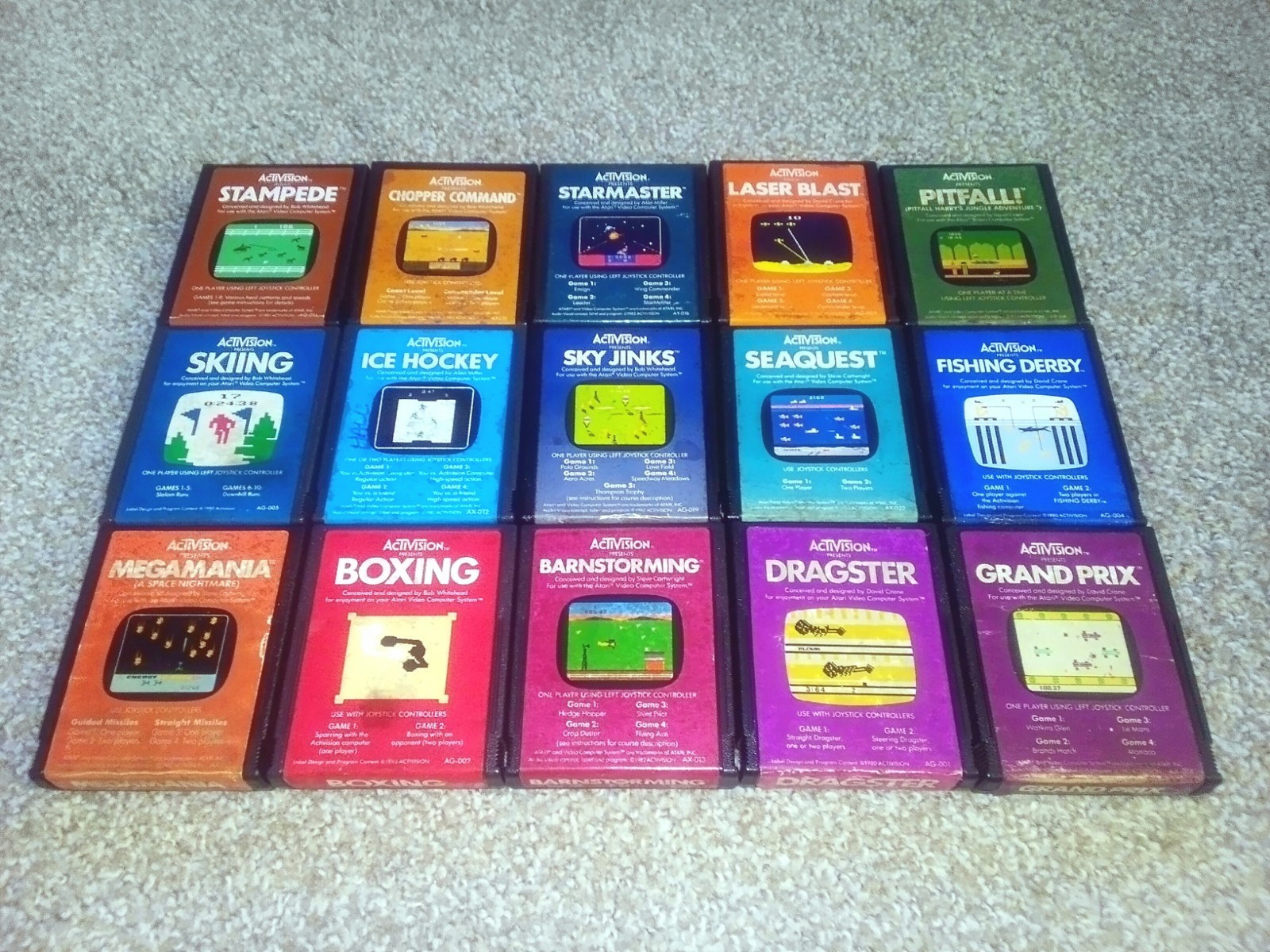Atari 2600 Activision Games Lot of 15 All Tested and Working See Pics