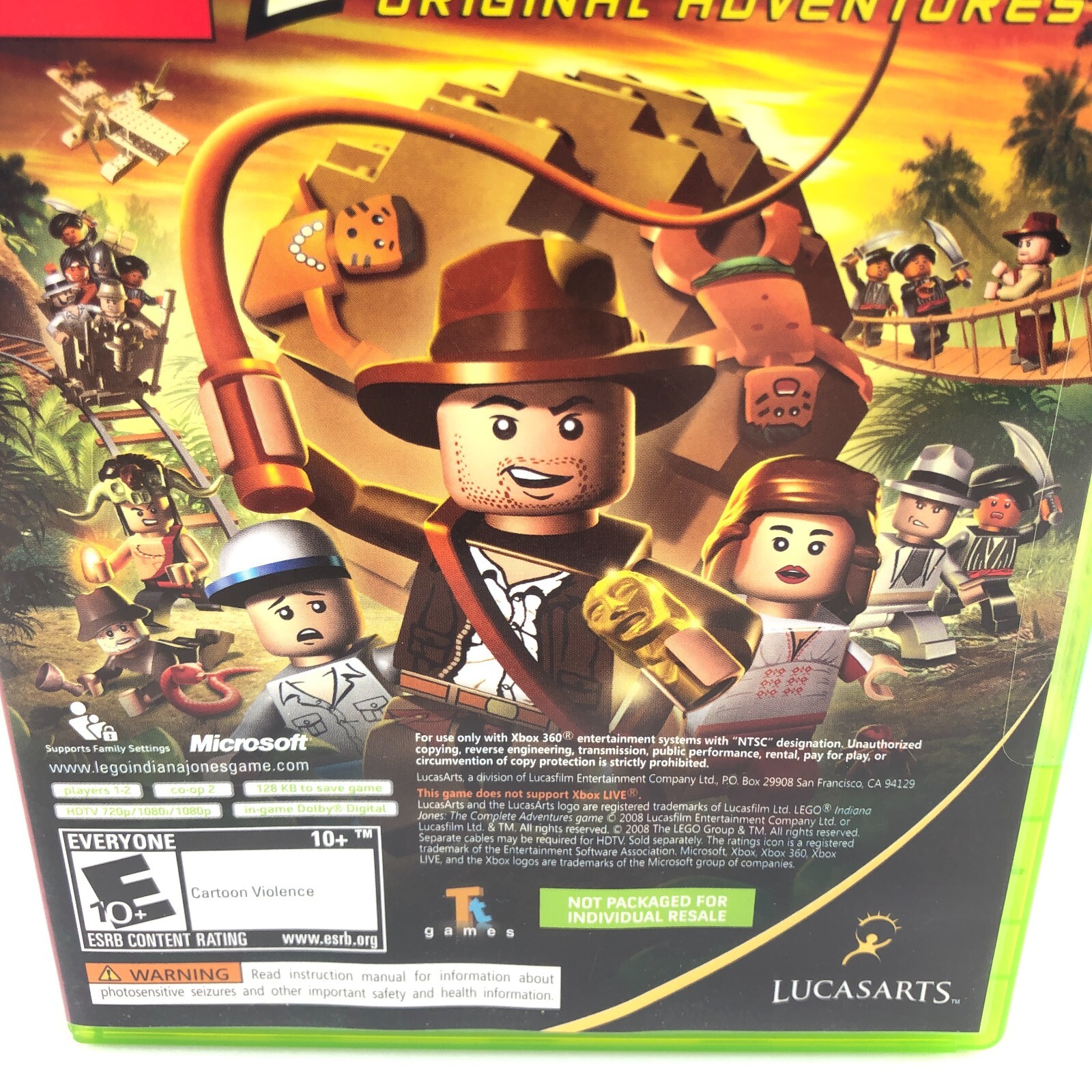 Xbox 360 Lego Indiana Jones: The Original Adventures & Kung Fu Panda NEW SEALED!
