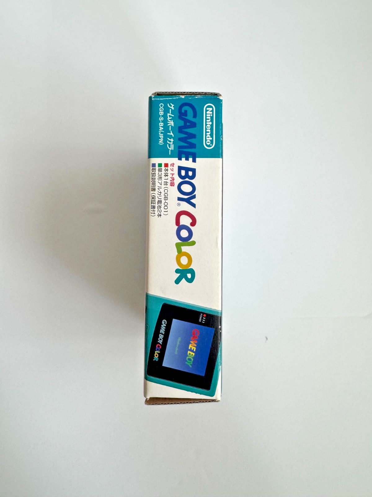 Nintendo Game Boy Color in Light Blue/Teal with Original Box (Tested, Working)