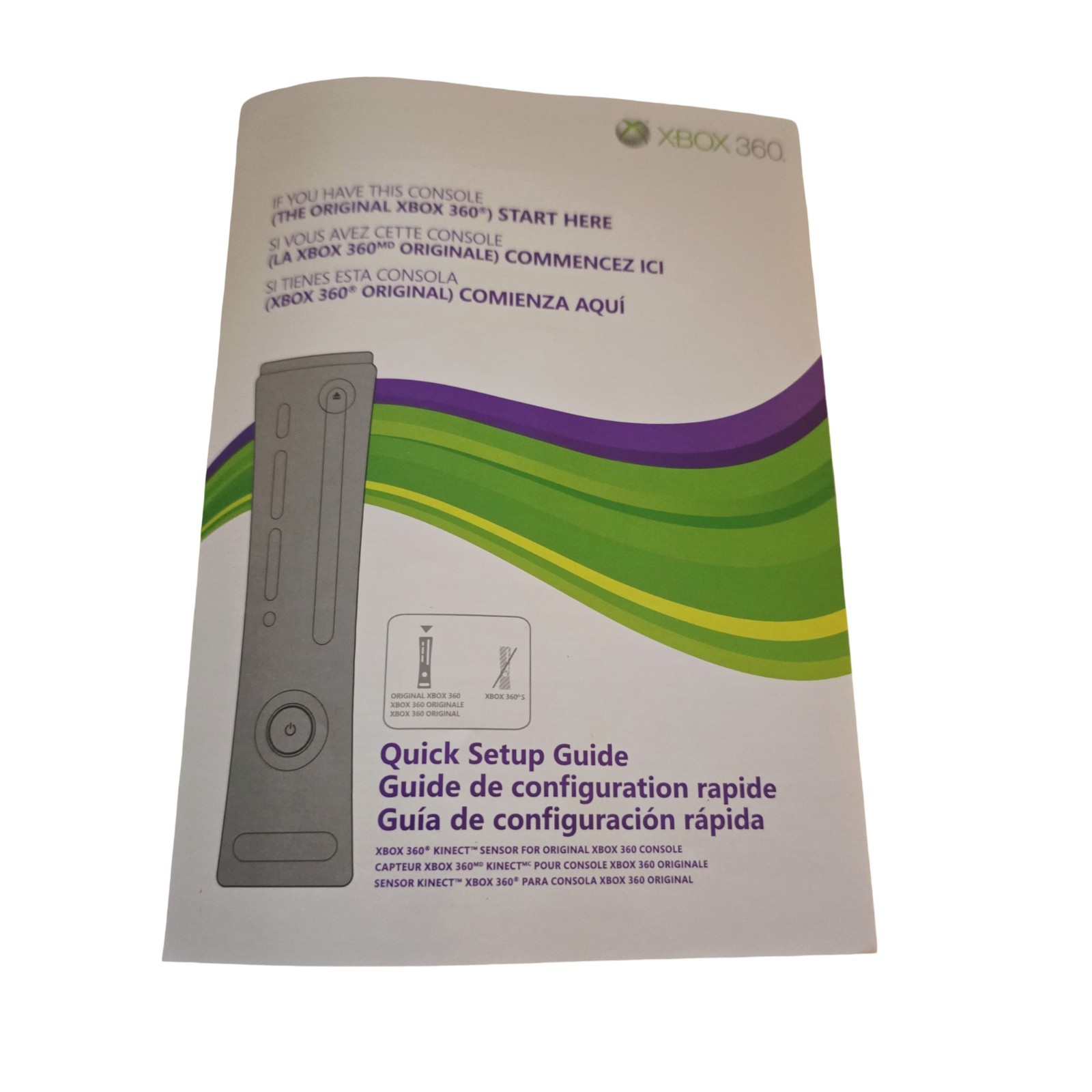 Microsoft Xbox 360 Kinect Sensor Full Game Included Tested- Setup Guide