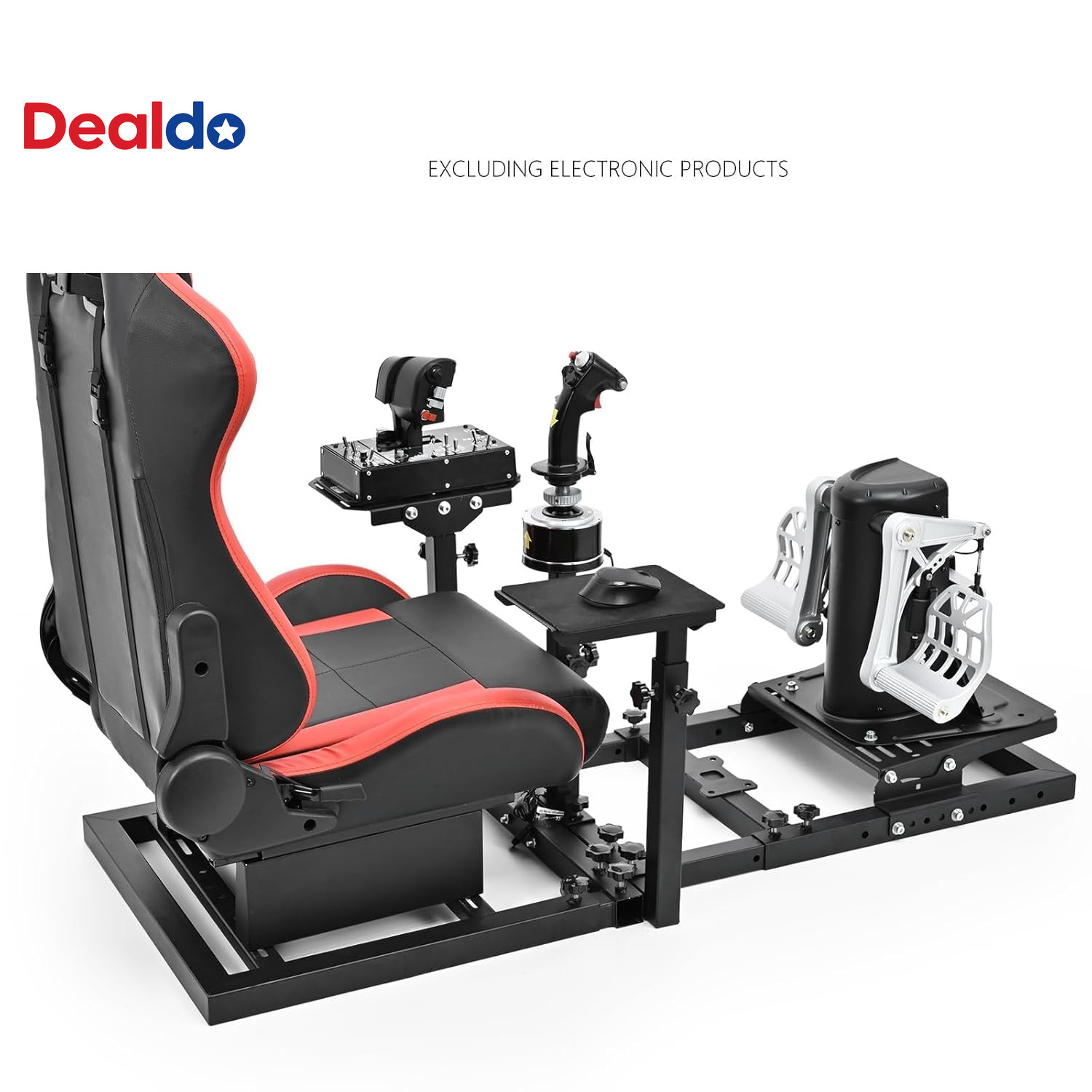Modular Flight Racing Simulator Cockpit Adjustable Sim Rig No Seat