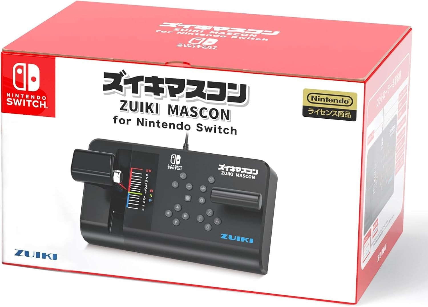 ZUIKI MASCON Controller GO By Train Densha De GO NINTENDO Switch Black Open Box
