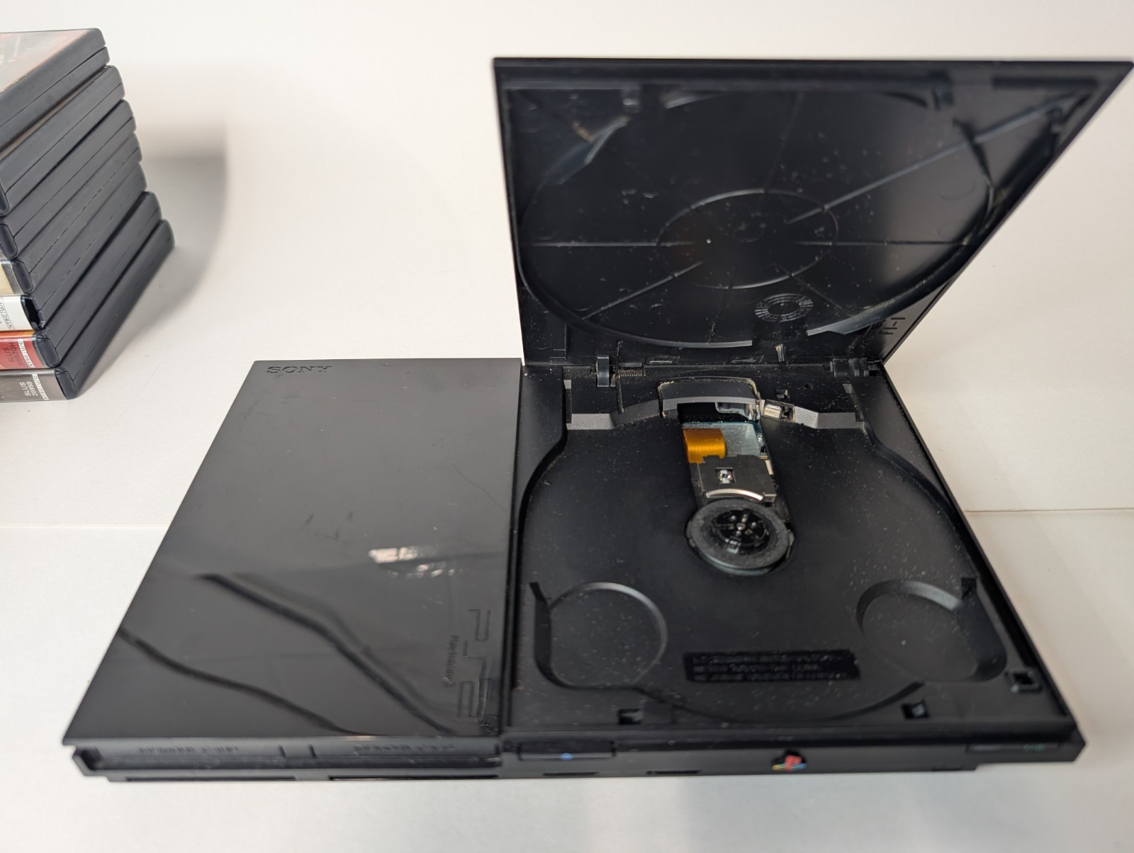 Sony PlayStation 2 Slim PS2 Black Console Tested System SCPH-90001 W/Extras