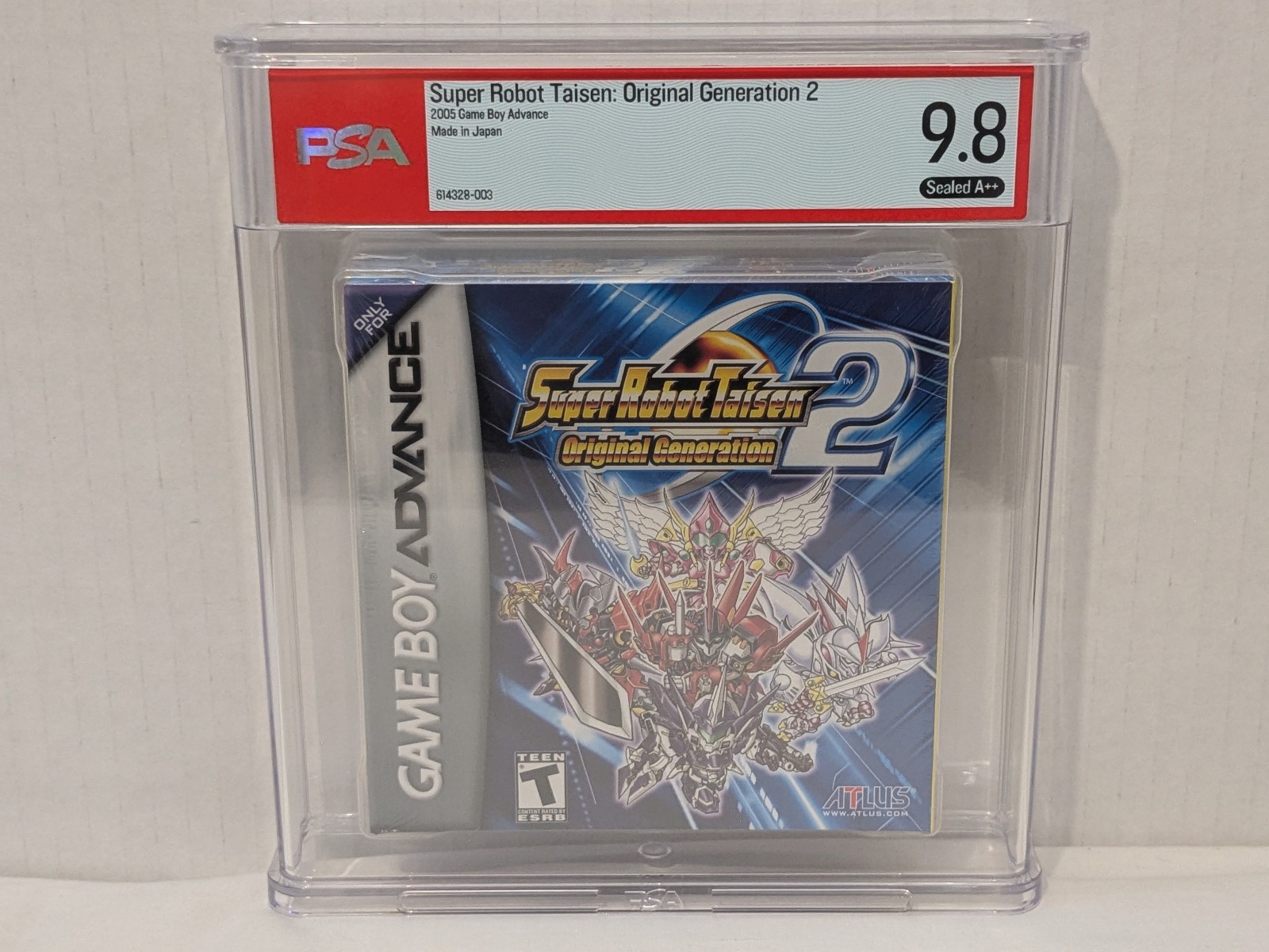 Super Robot Taisen Original Generation 2 GameBoy Advance GBA Graded PSA 9.8 A++