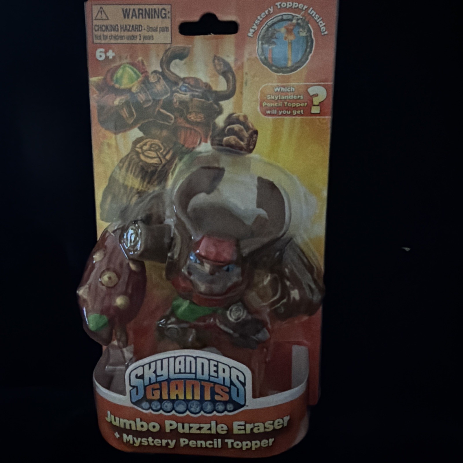 Skylanders Giants Jumbo Pencil Eraser Tree Rex with Mystery Topper New