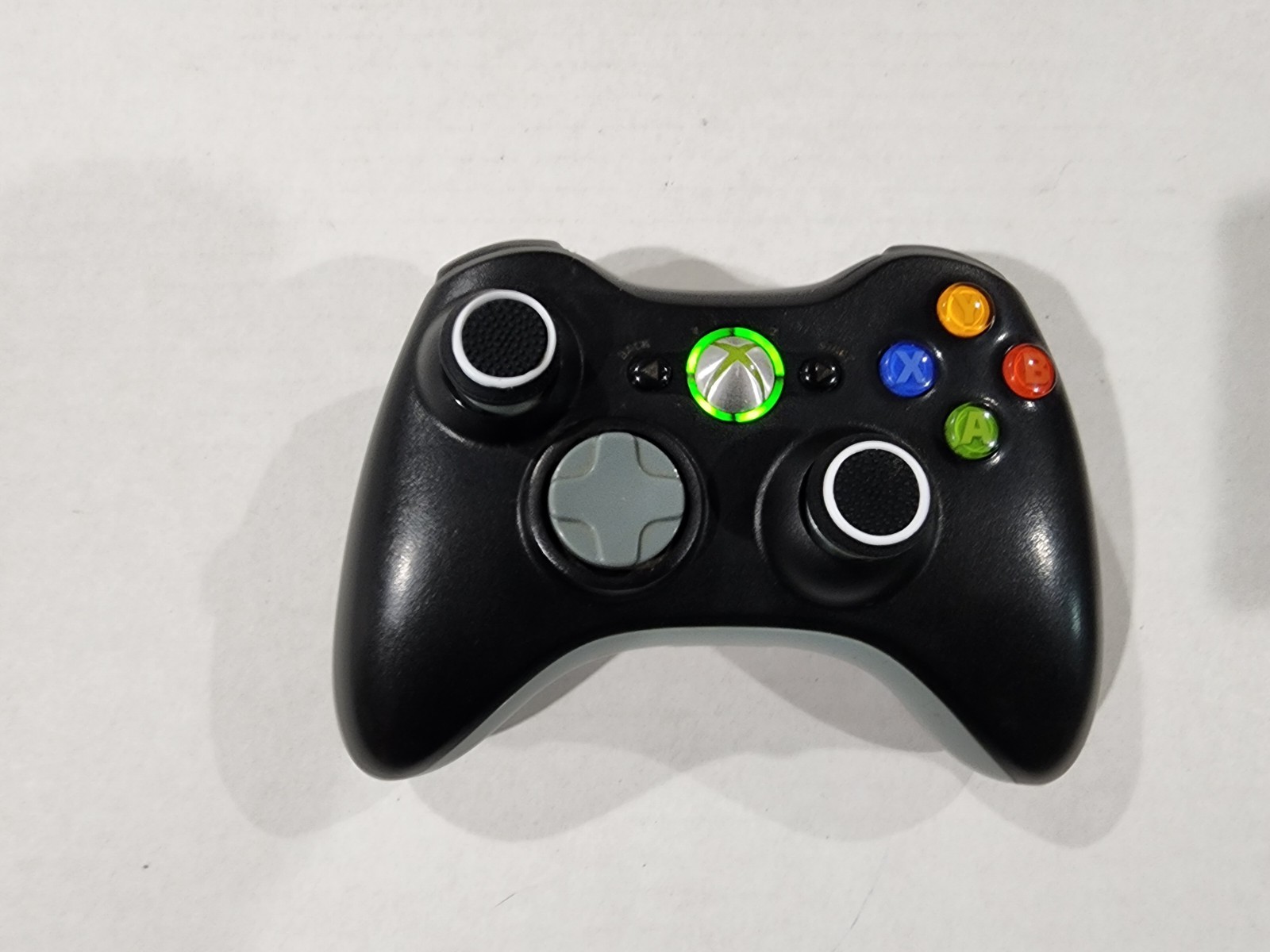 Microsoft Xbox 360 Wireless Controller Black and Gray Model 1403 OEM *SEE PICS*