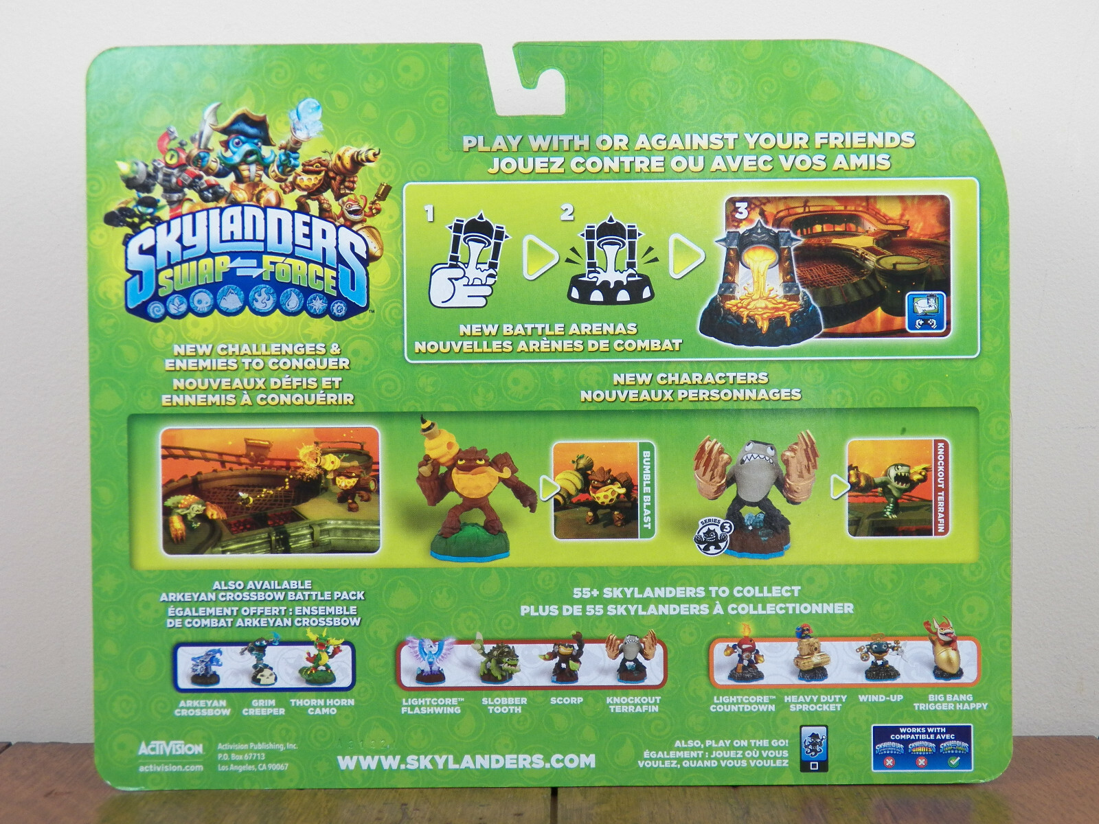 Skylanders Fiery Forge Battle Pack Bumble Blast Knockout Terrafin -Swap- **NEW**