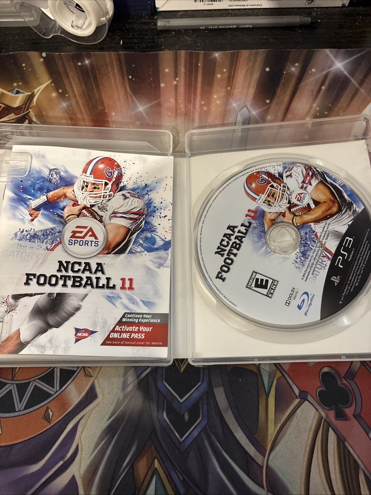 NCAA Football 11 (Sony PlayStation 3, 2010) PS3 Complete TESTED CIB Tebow Cover