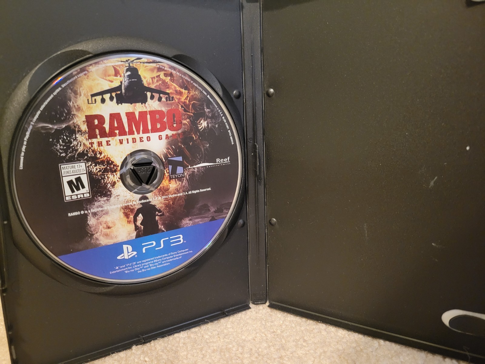 Rambo: The Video Game (PlayStation 3, 2014) PS3 Clean Disc, USA Version Rare🔥🔥
