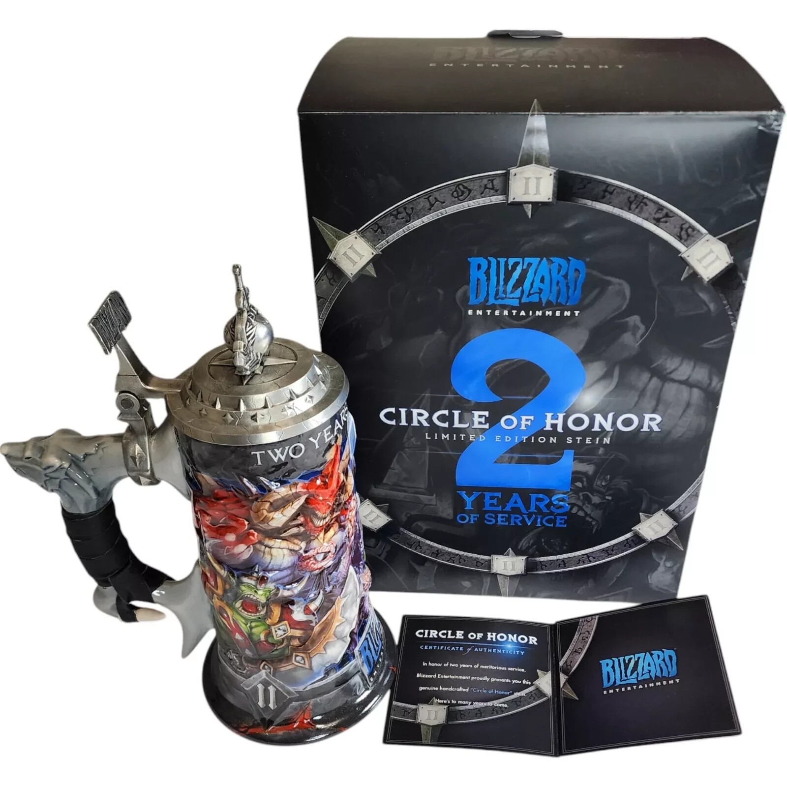 Blizzard Entertainment Limited Edition Circle of Honor Stein 2 Years of Service