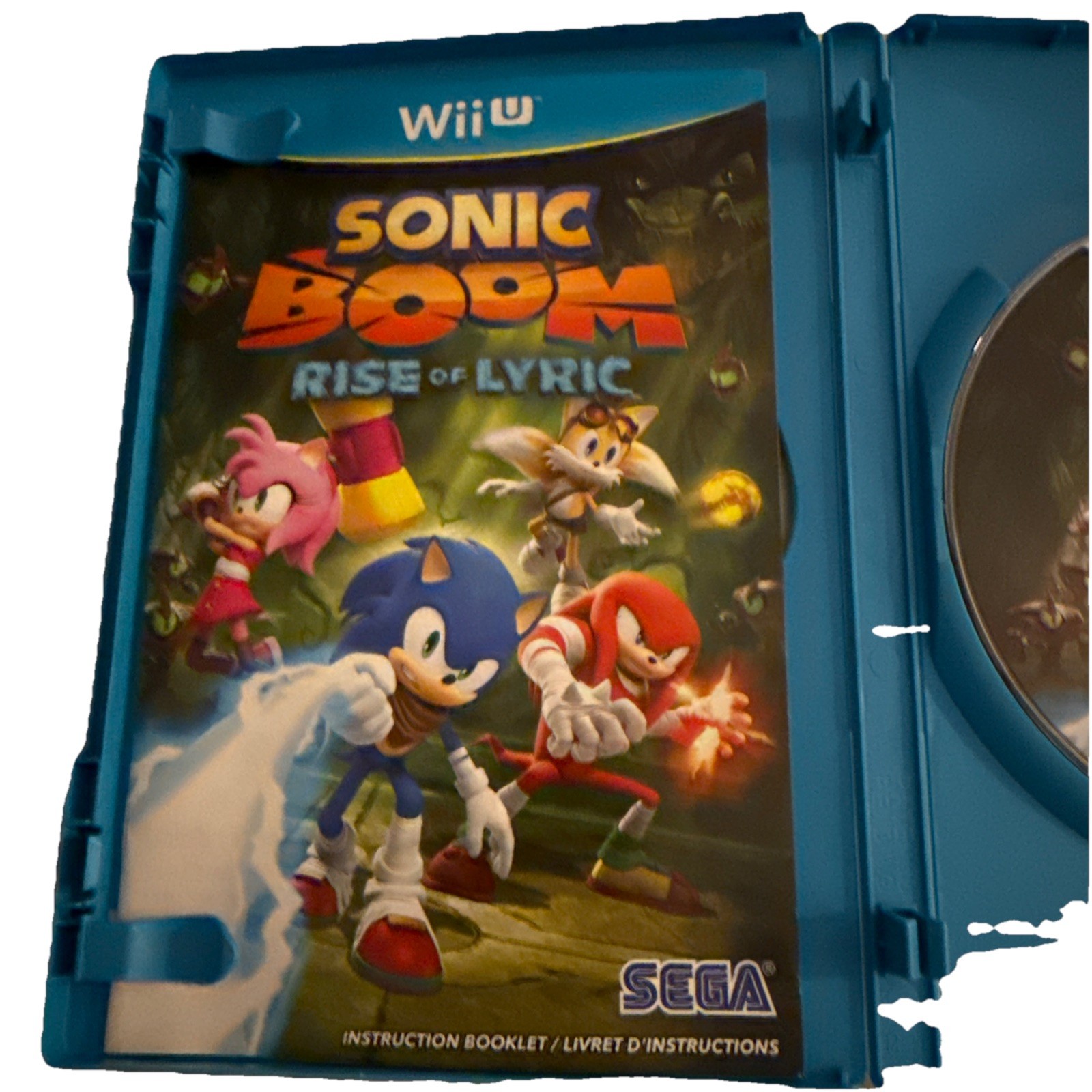 Sonic Boom: Rise of Lyric (Nintendo Wii U, 2014) Complete W/ Manual