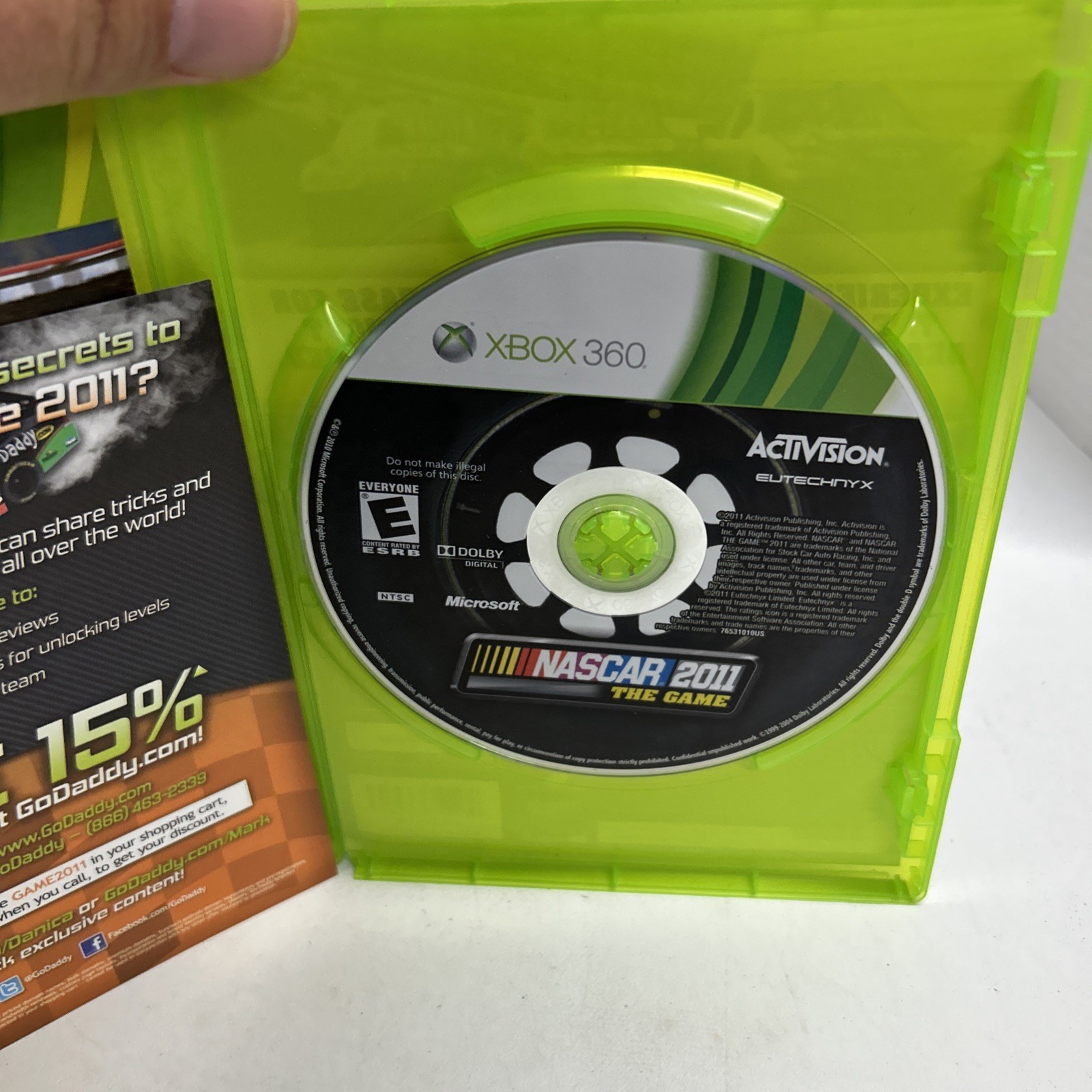 NASCAR The Game 2011 (Microsoft Xbox 360, 2011)