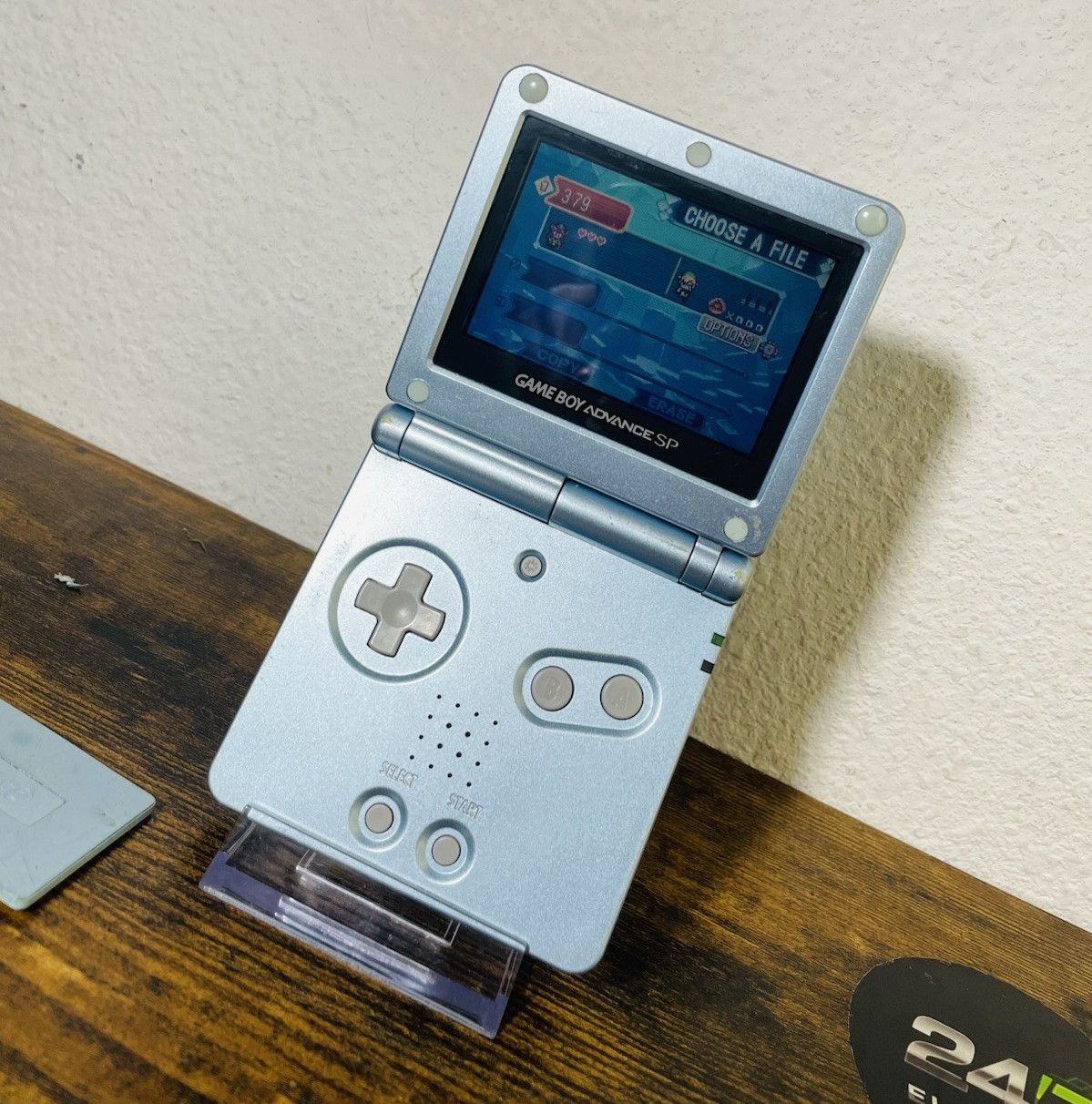 Game Boy Advance SP AGS-001 Blue NINTENDO Region Free 2003 Headphone Jack TESTED