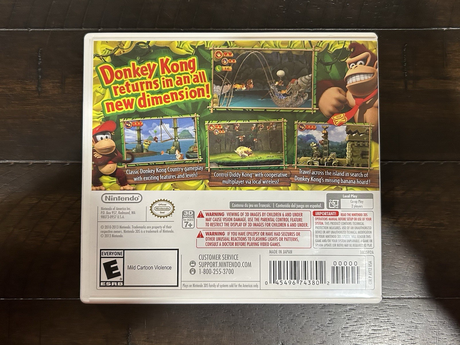Donkey Kong: Country – Returns 3D (Nintendo 3DS) – COMPLETE/CIB
