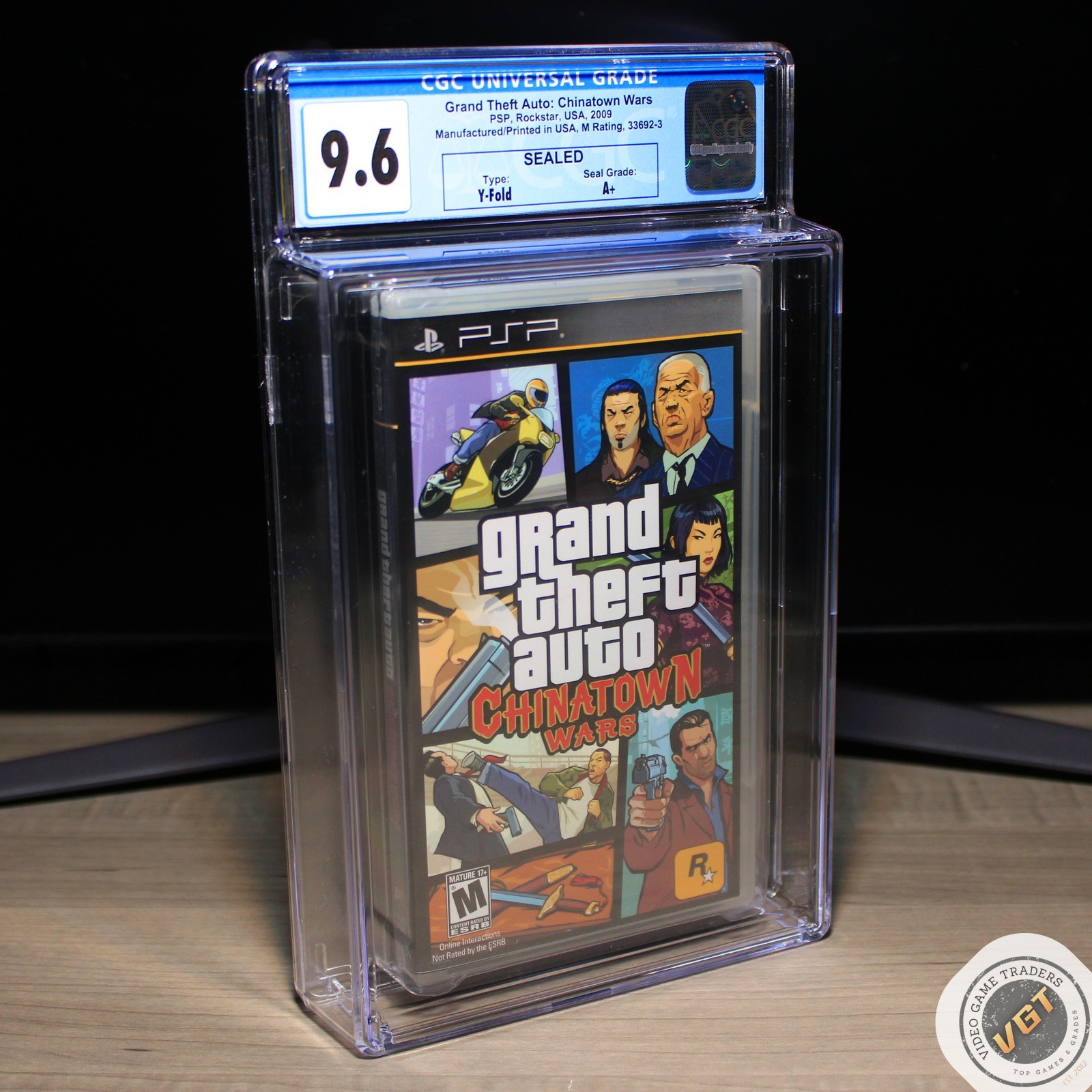 CGC 9.6 A+ – Grand Theft Auto: Chinatown Wars 1ST PRINT Sony PSP 2009 NEW!