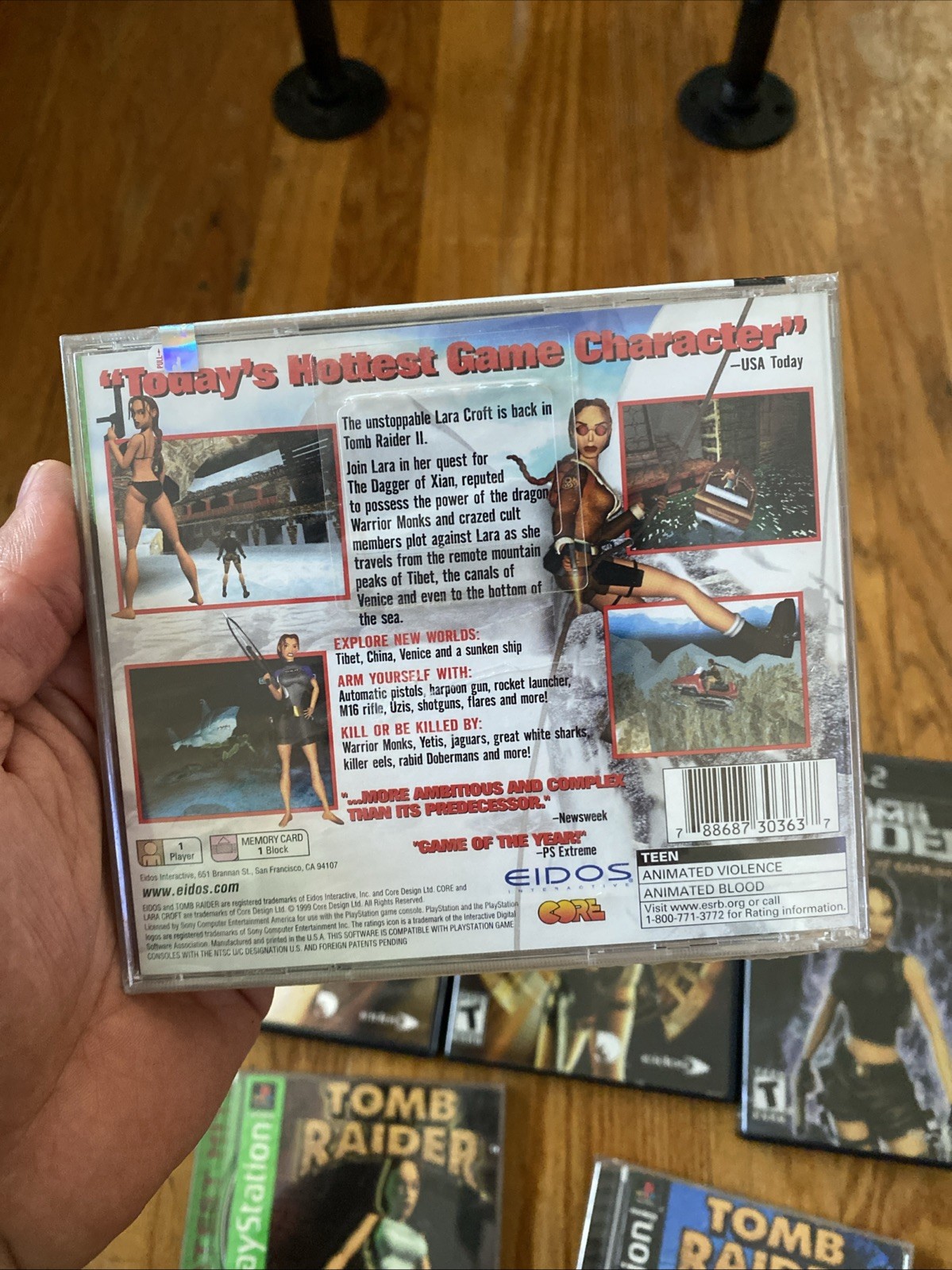 Tomb Raider II Starring Lara Croft (Sony PlayStation 1, 1997) SEALED NEW NIB
