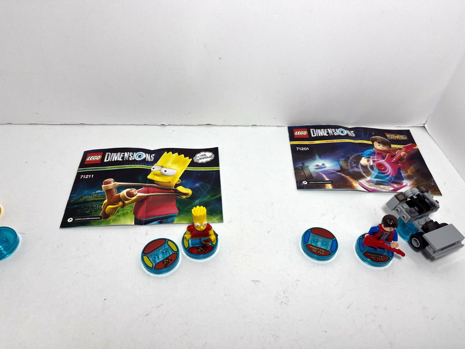 Lego Dimensions tag lot simpsons 71211 back to the future 71201 some glued