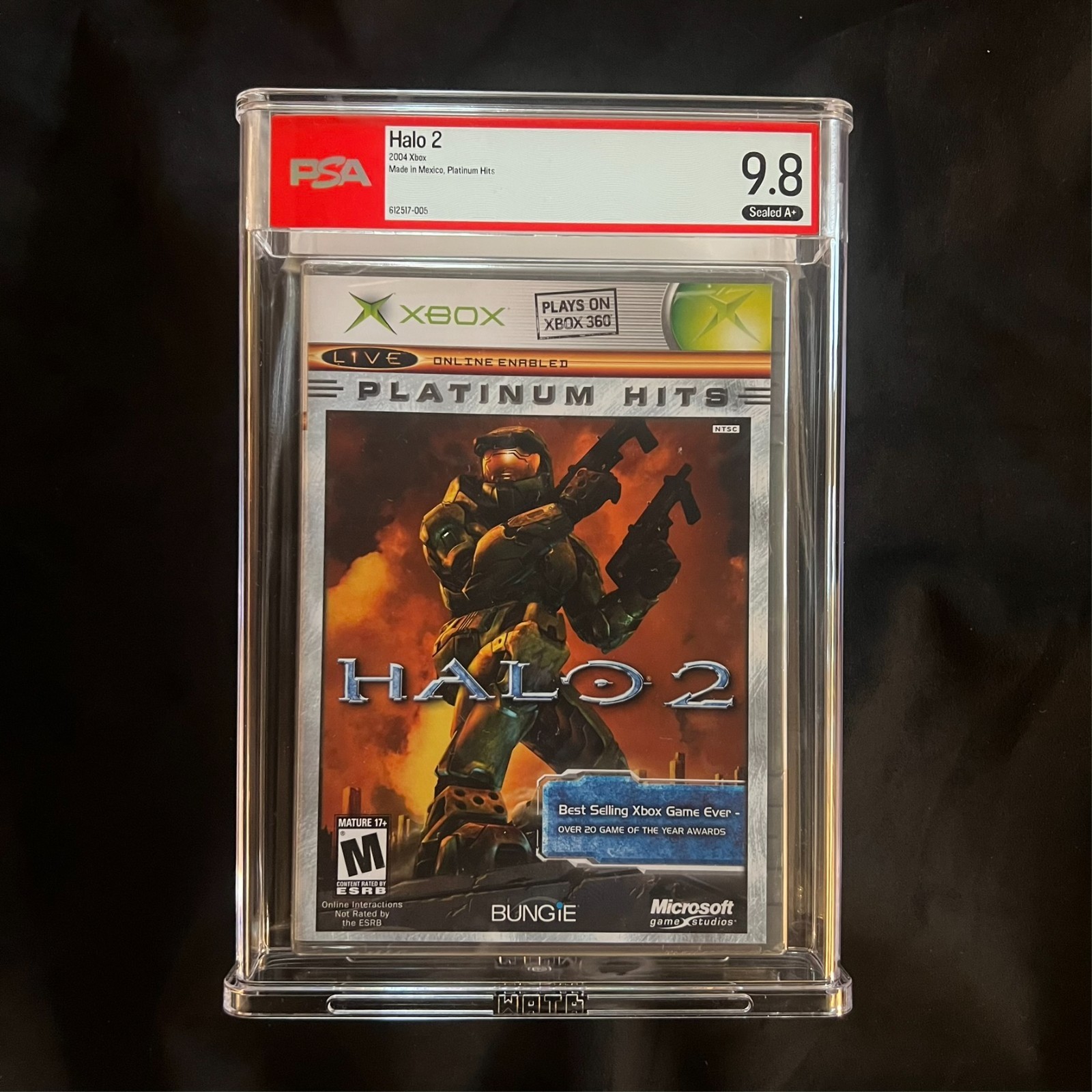 Halo 2 Platinum Hits Xbox – PSA 9.8 A+ – Not VGA / WATA / CGC